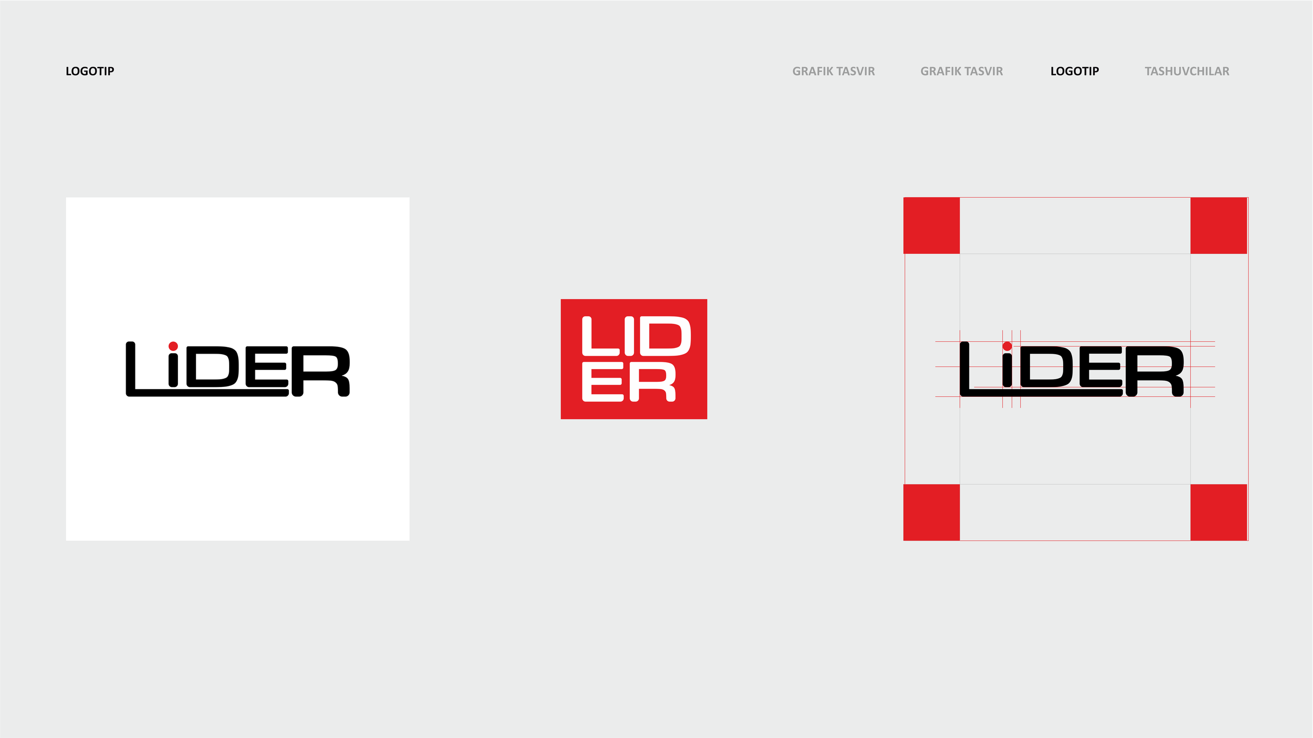 Lider — Logotip / Qadoq dizayni. Dirov — Hayot Khodirov