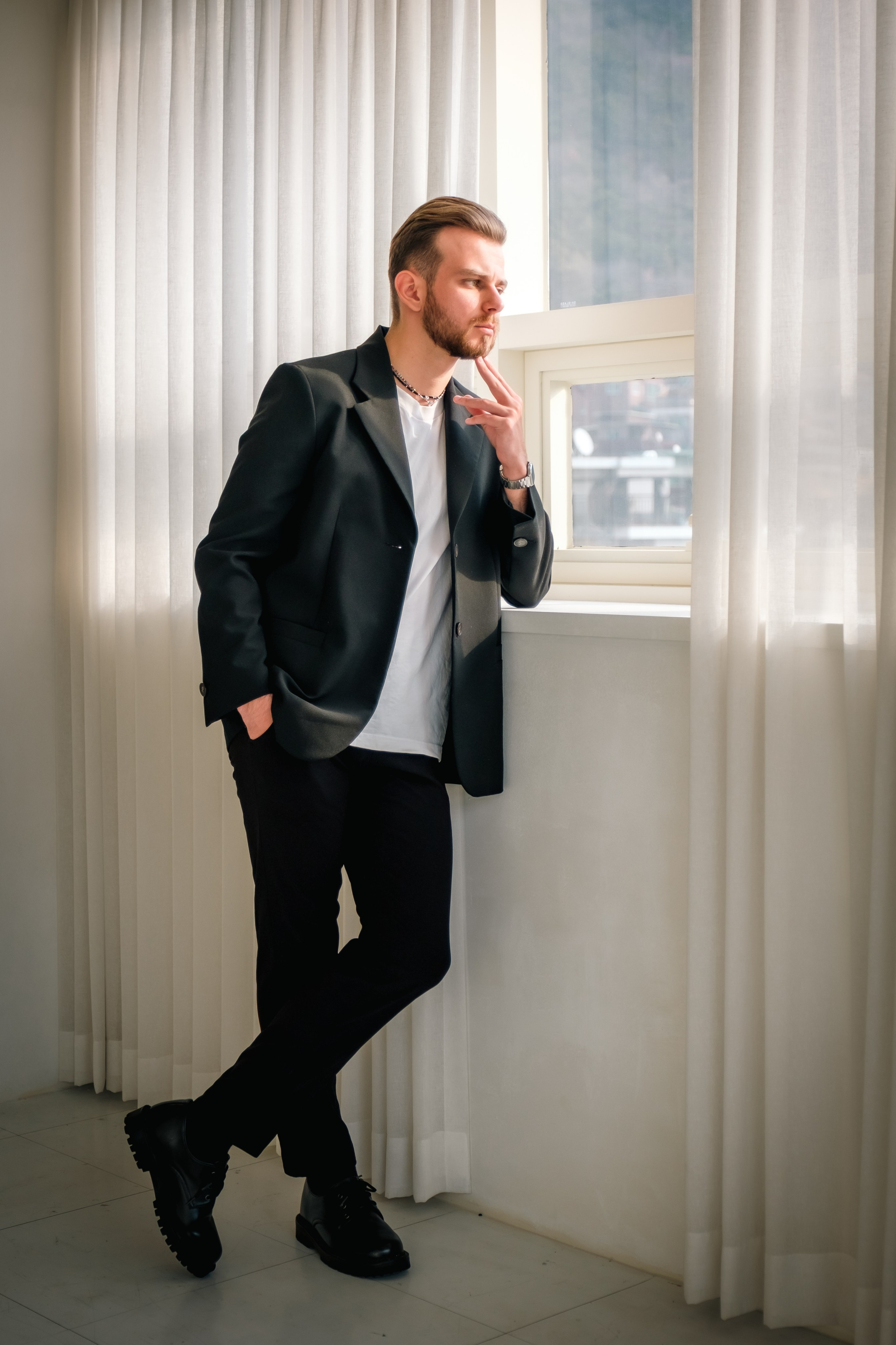 Men studio photography. Photographer in Seoul Dobrokvashina Natalya