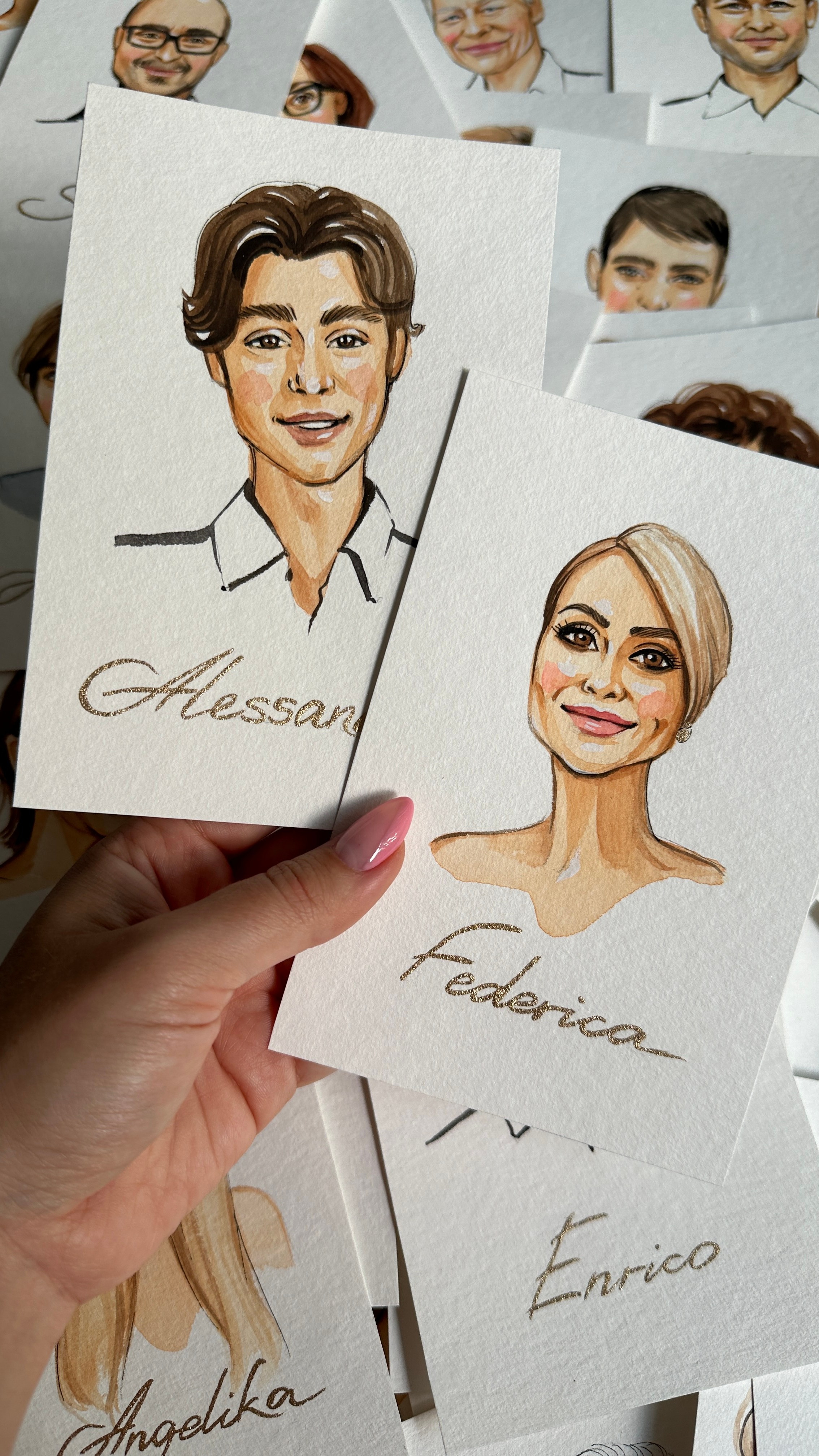 Wedding Seatings Cards. InnaIllustrator