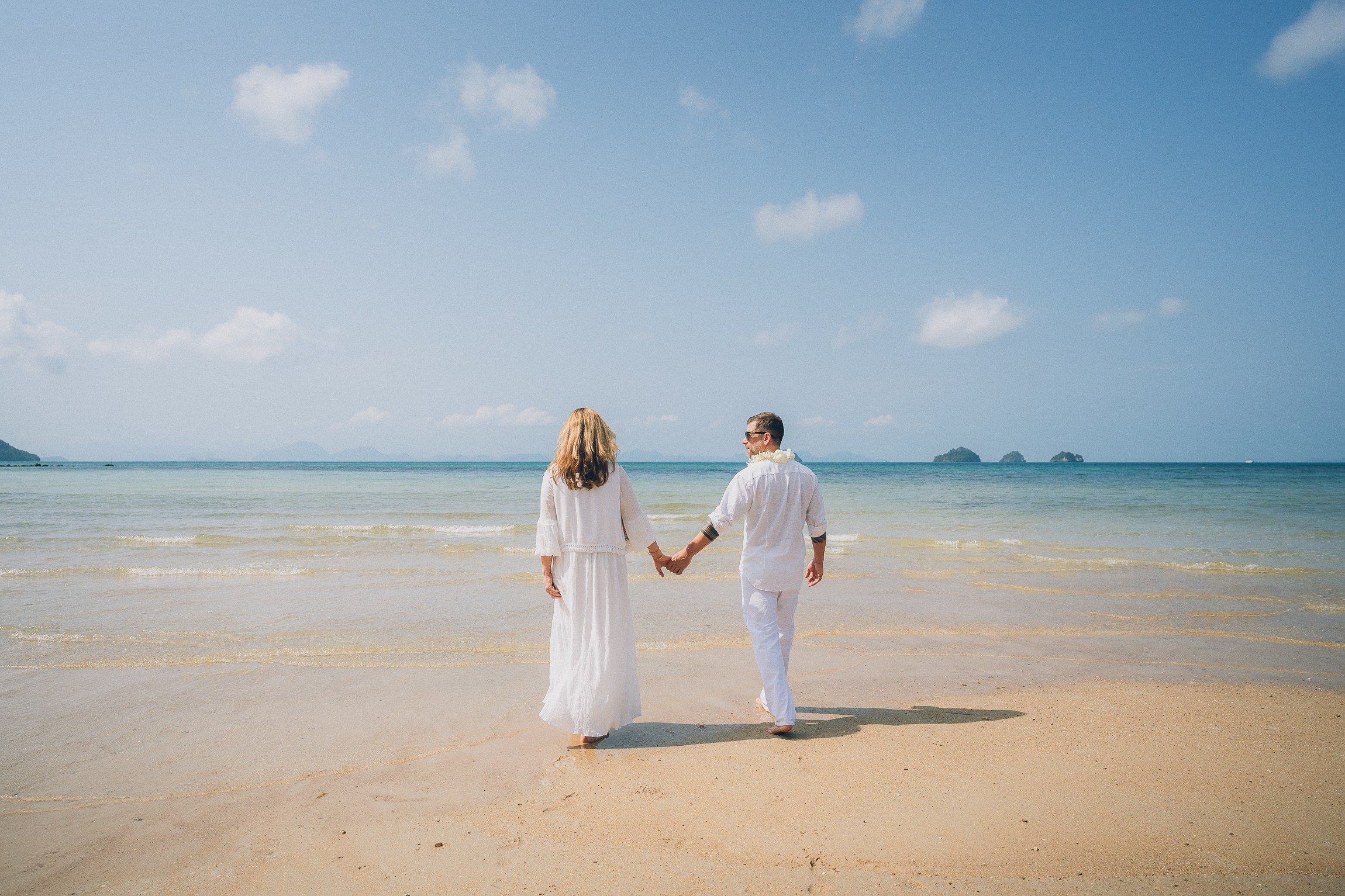 Lucie and Daniel. Buddhist blessing wedding Ceremony on Koh Samui, Thailand