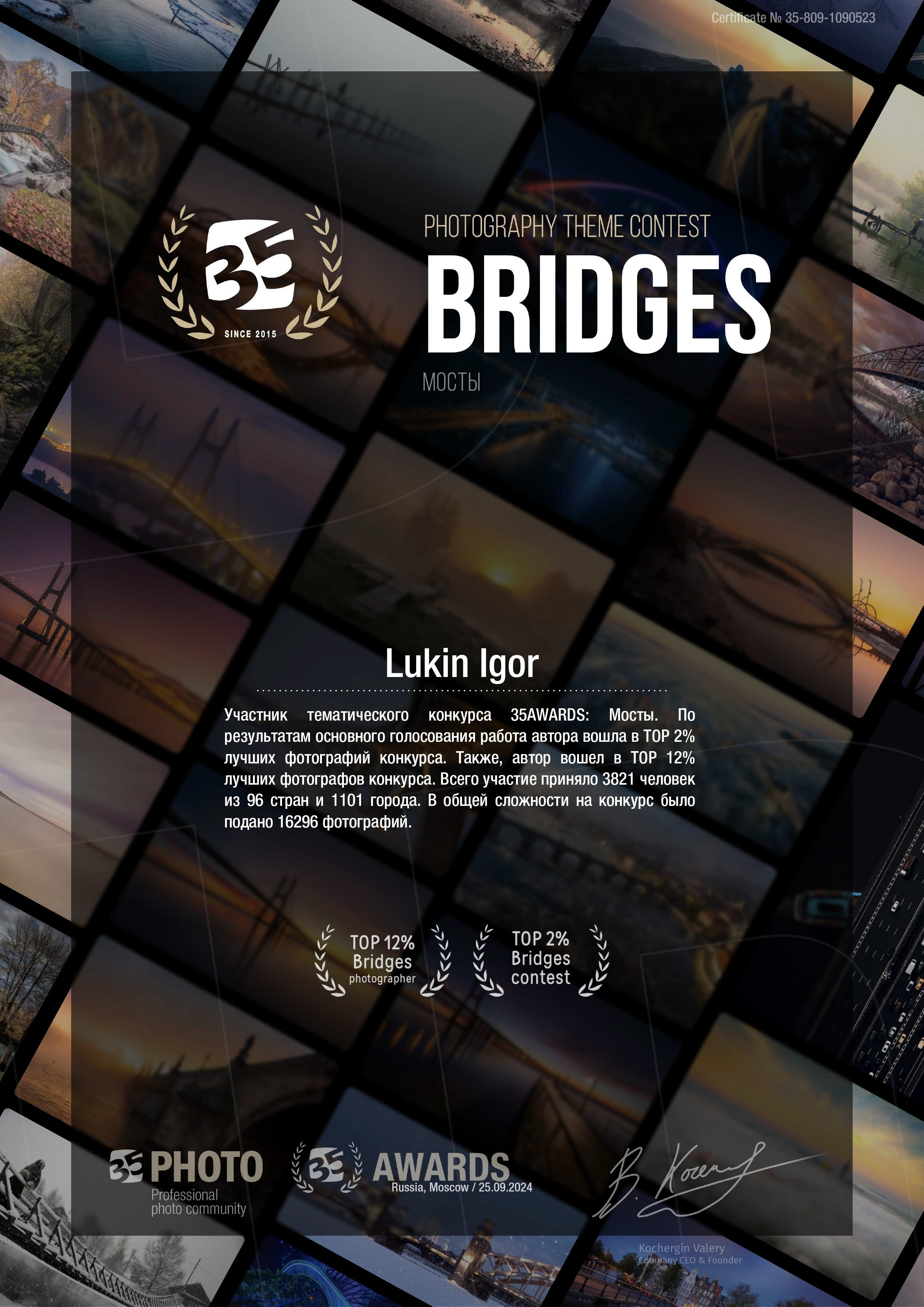 BRIDGES МОСТЫ. LUKIN IGOR Photography