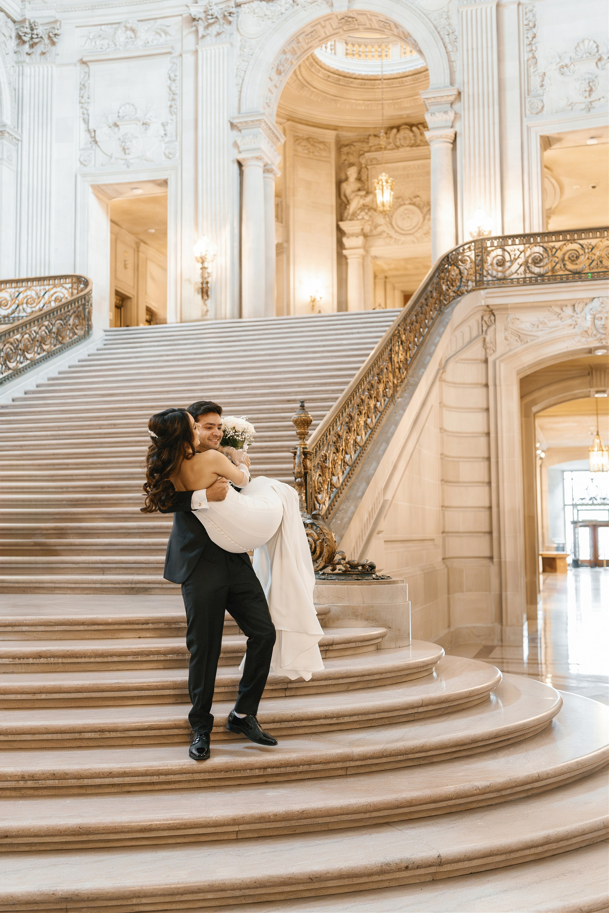 San Francisco City Hall Wedding. Wedding Photography & Videography Team in California, Los Angeles, San Francisco, San Diego and Travel
