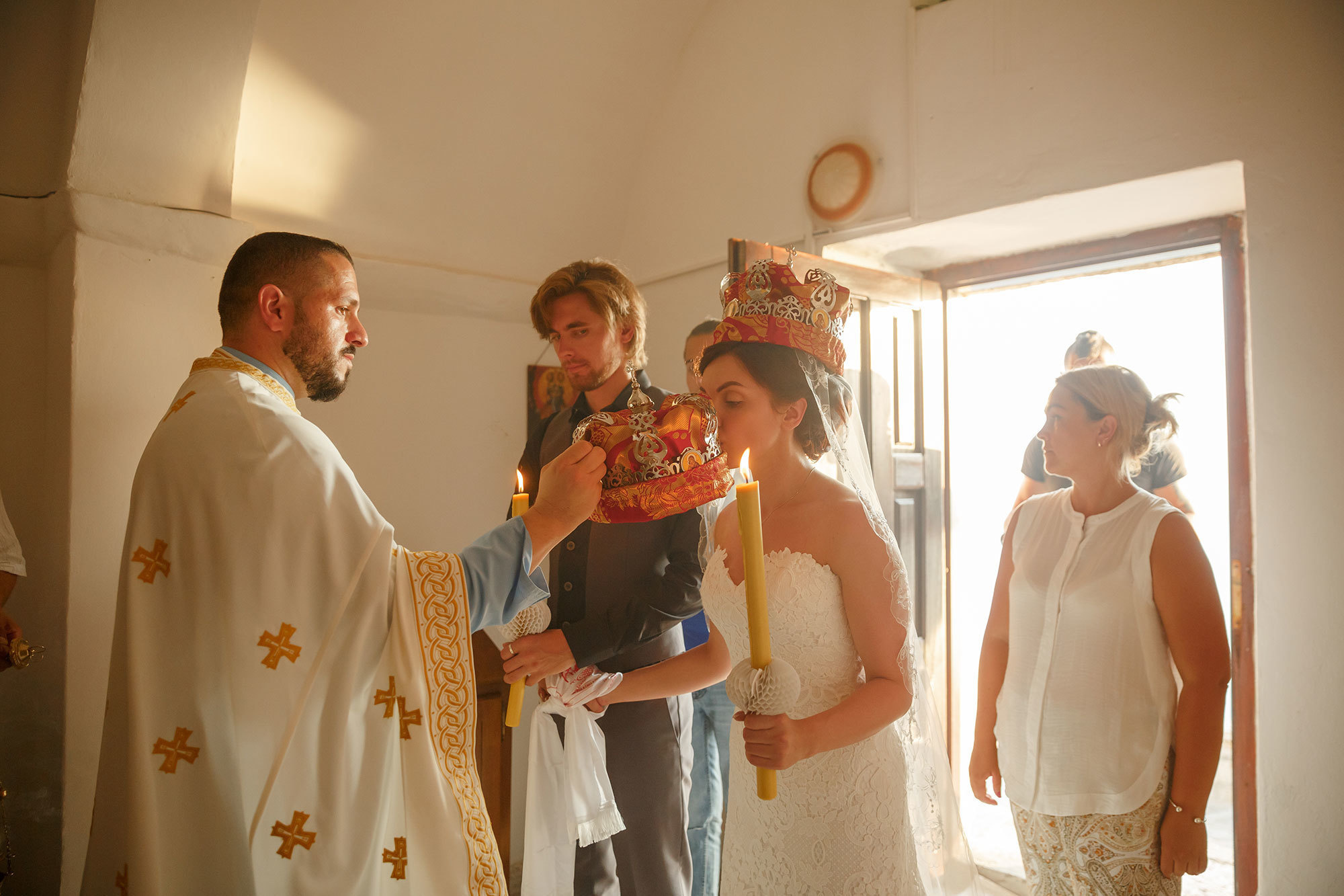 Wedding in ortodox church in Montenegro