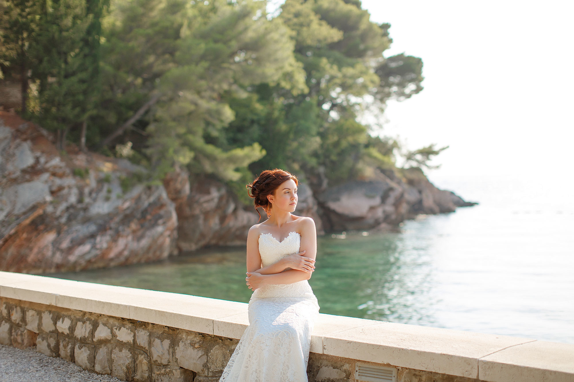 Montenegro park Milocer'de düğün