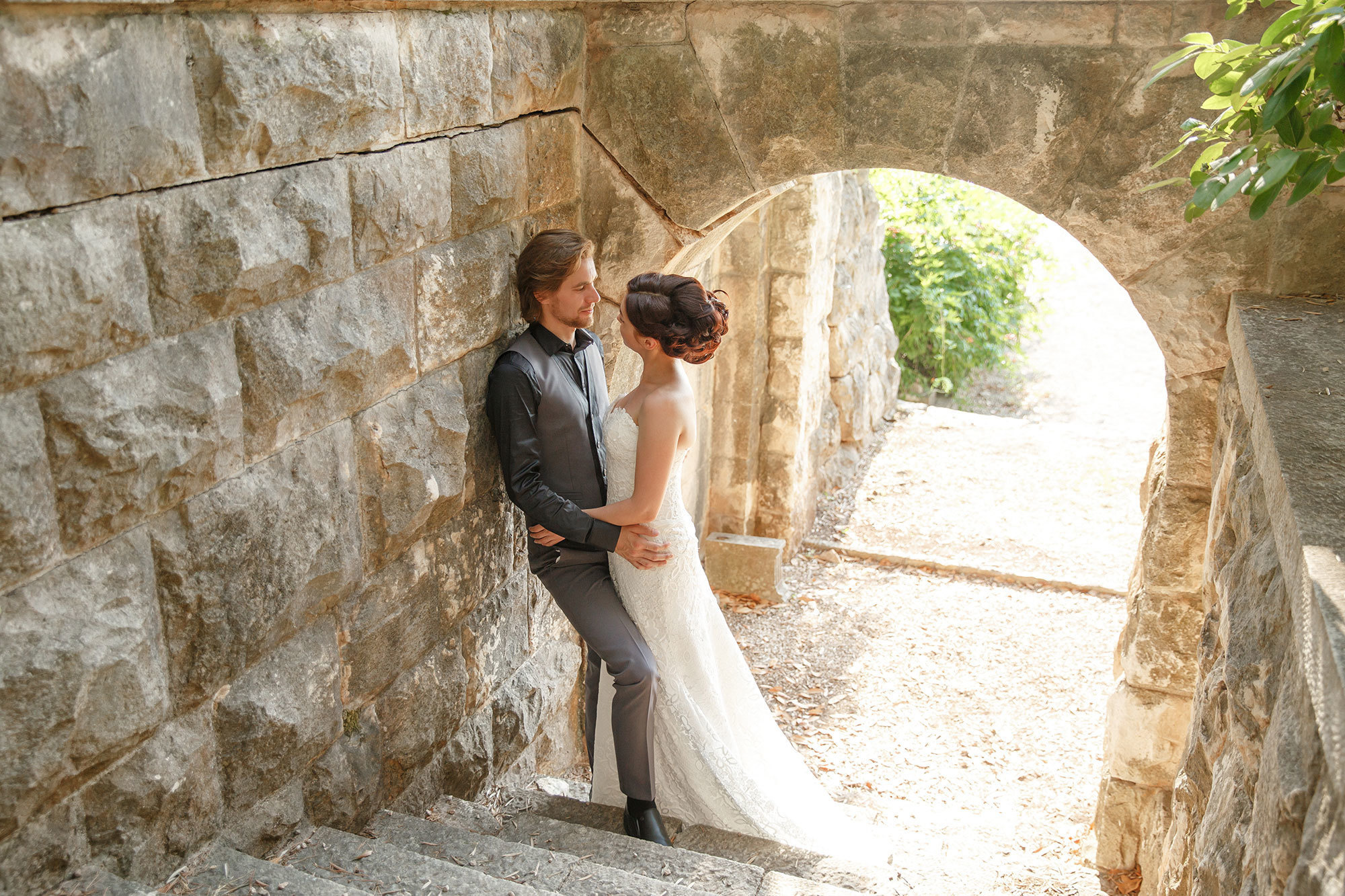 Montenegro park Milocer'de düğün