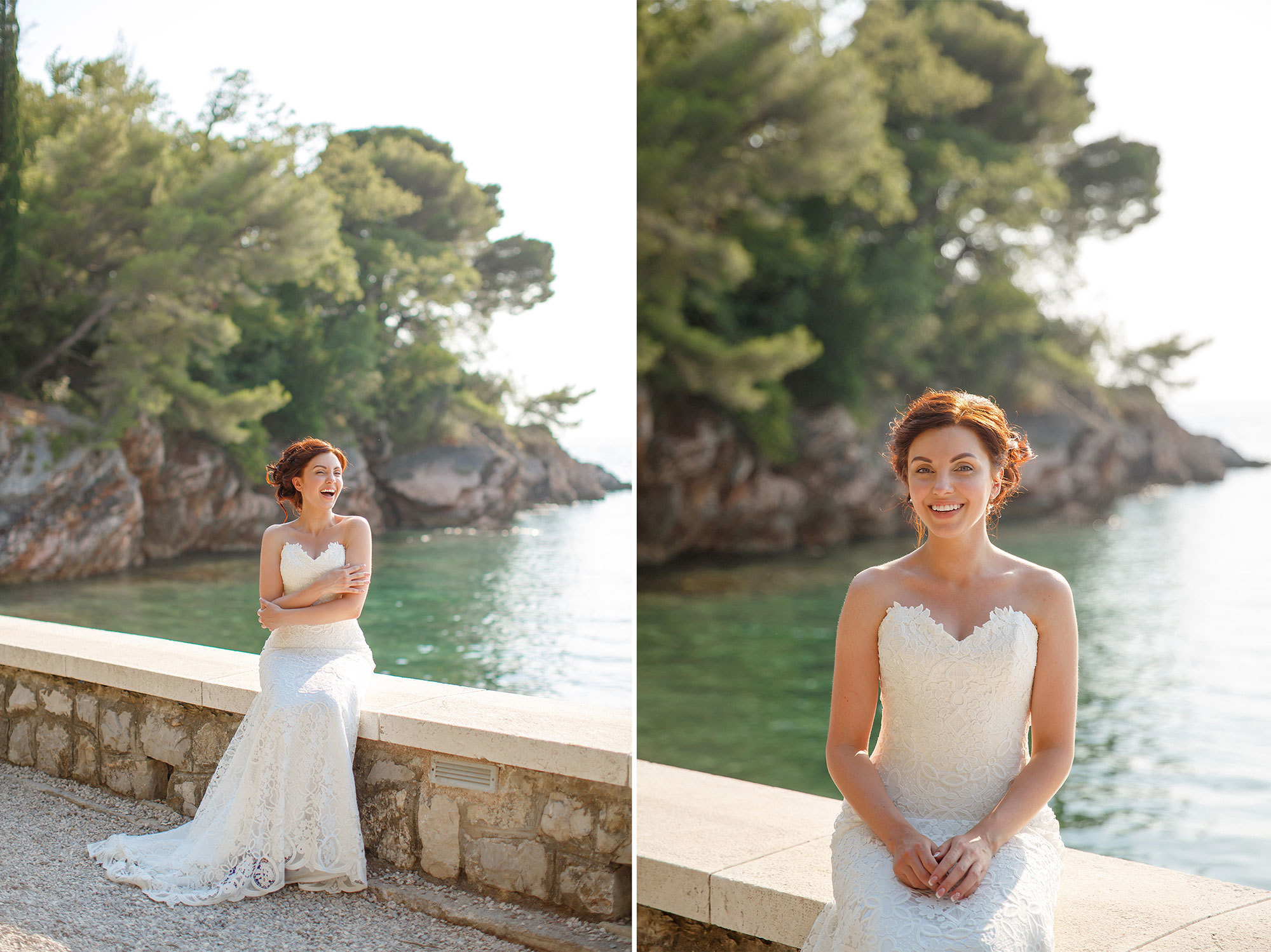 Montenegro park Milocer'de düğün