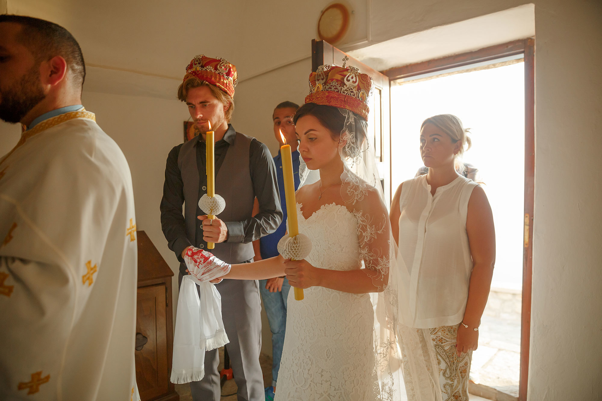 Wedding in ortodox church in Montenegro