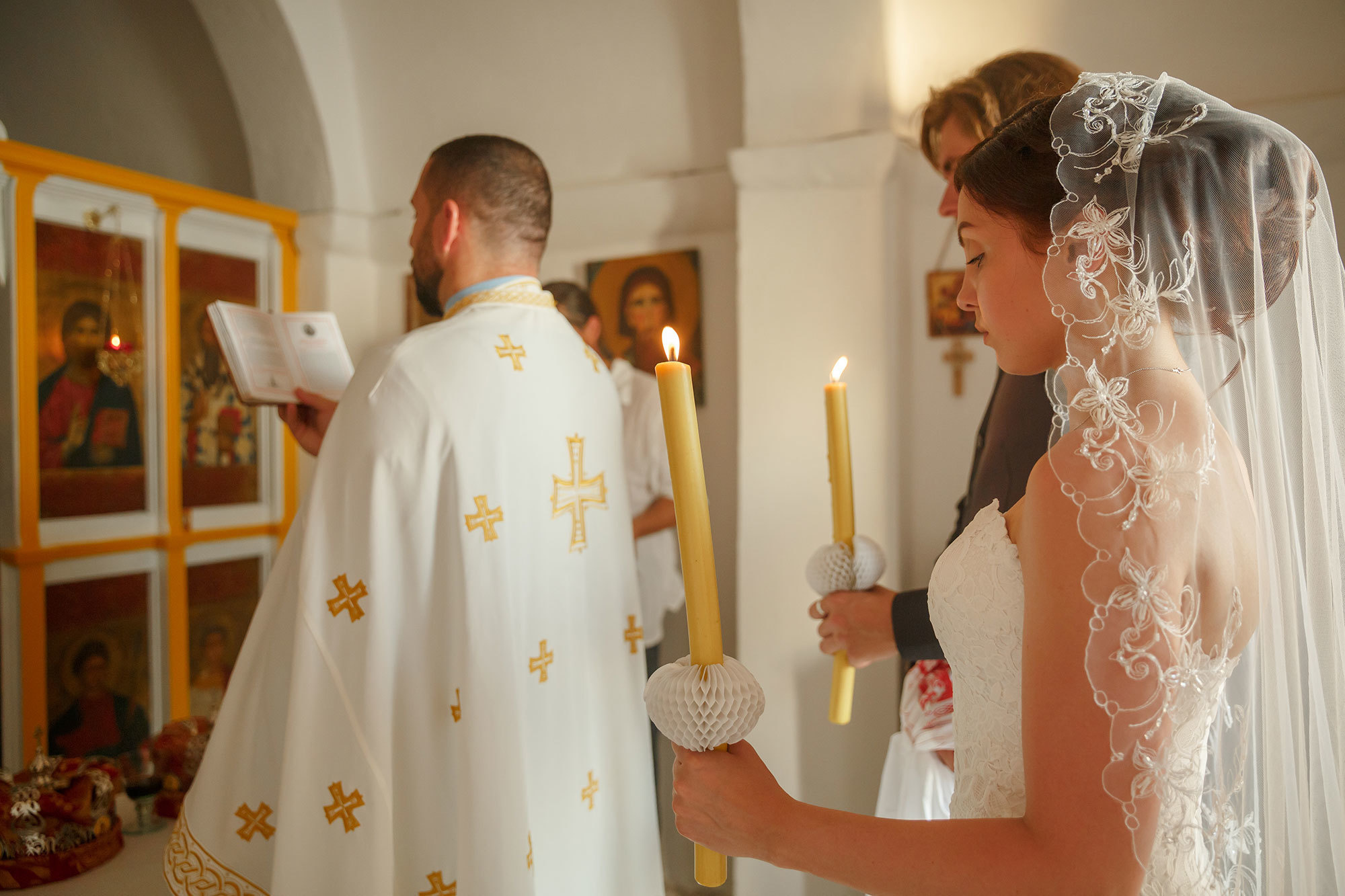 Wedding in ortodox church in Montenegro