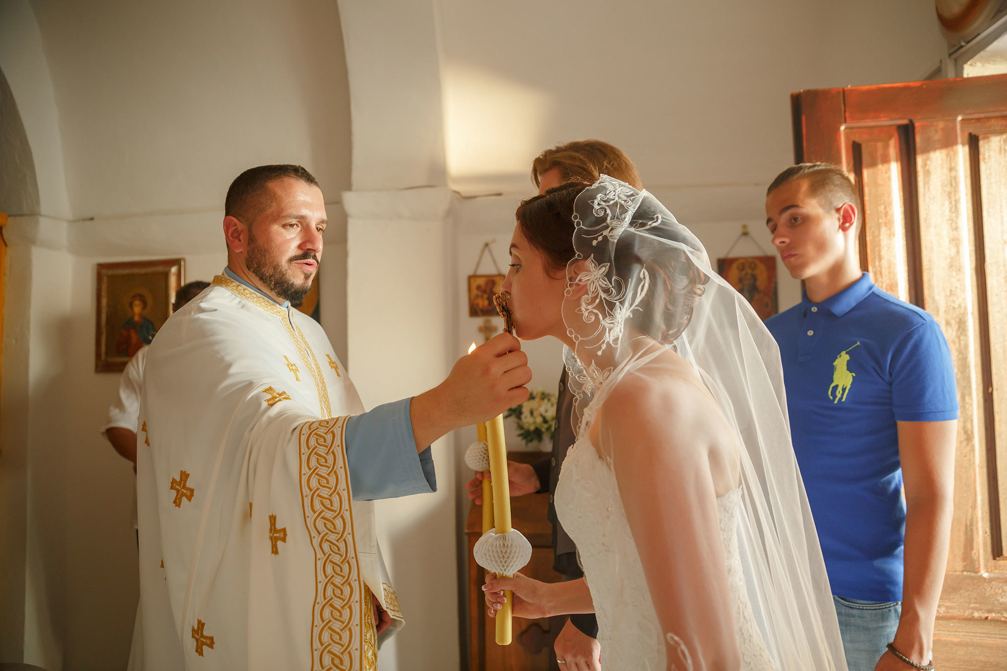 Wedding in ortodox church in Montenegro
