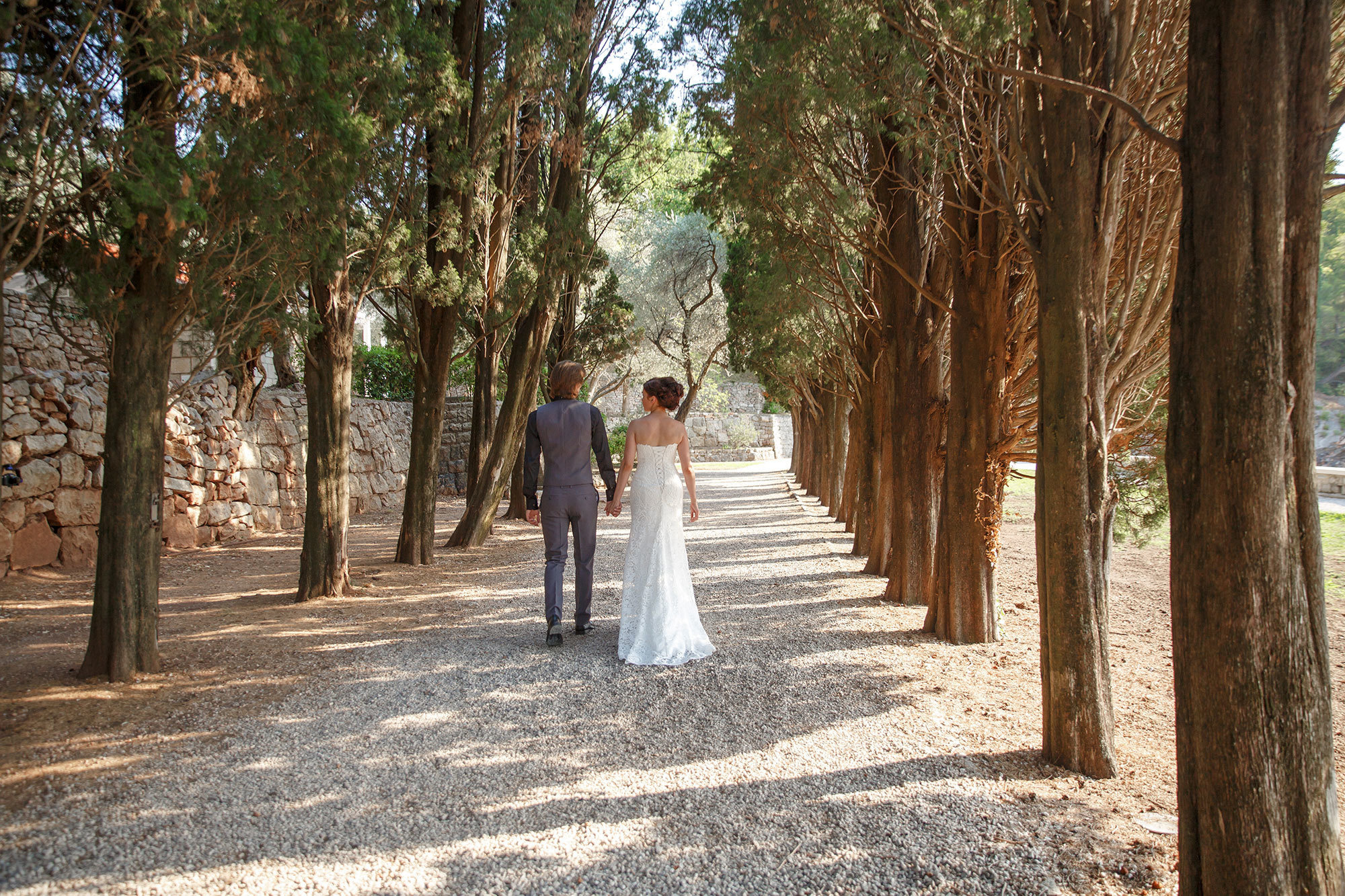 Montenegro park Milocer'de düğün