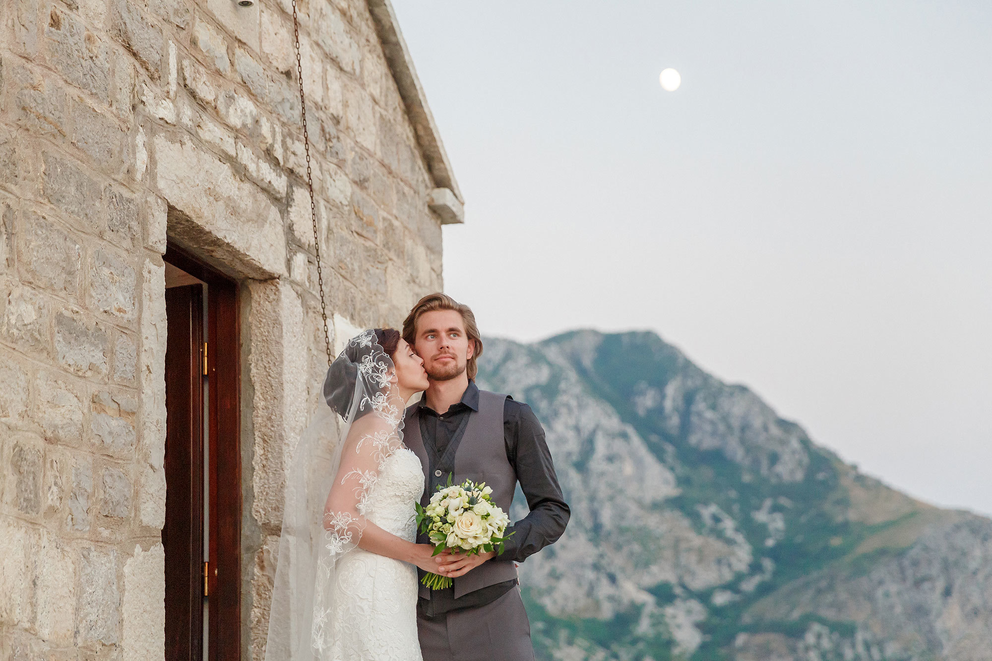 Montenegro park Milocer'de düğün