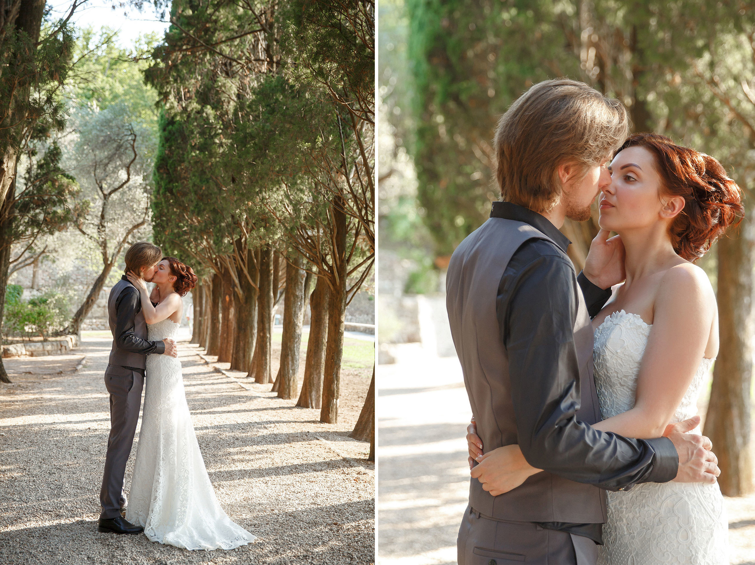 Montenegro park Milocer'de düğün