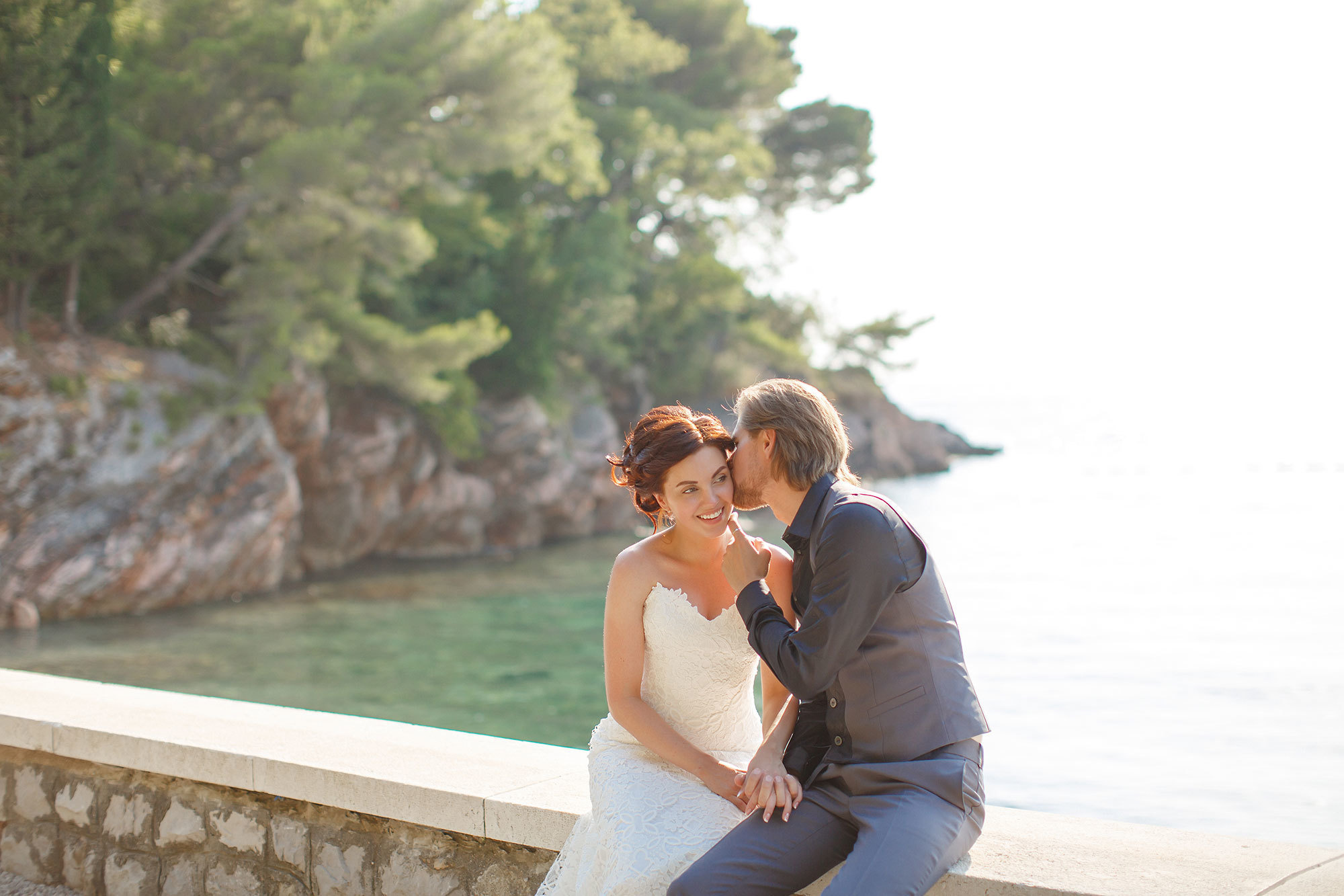 Montenegro park Milocer'de düğün