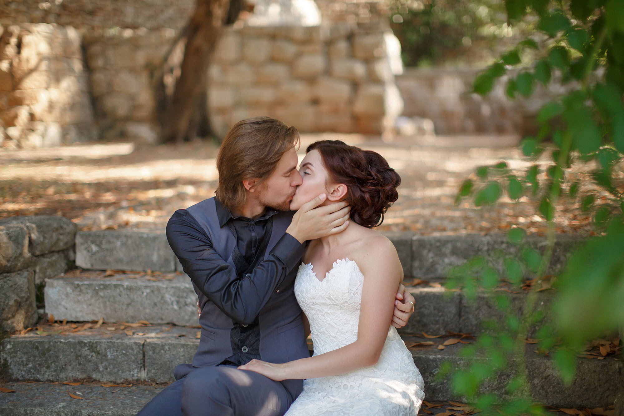 Montenegro park Milocer'de düğün