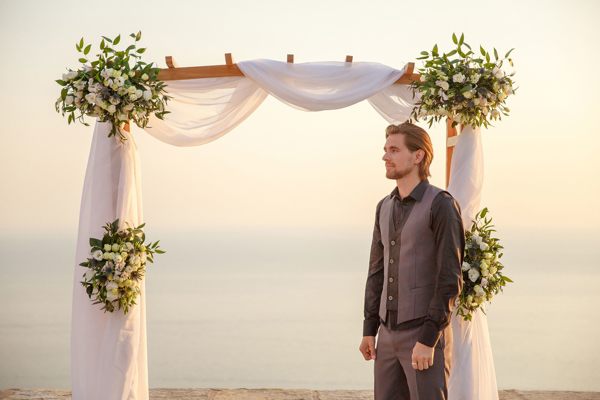 Montenegro park Milocer'de düğün