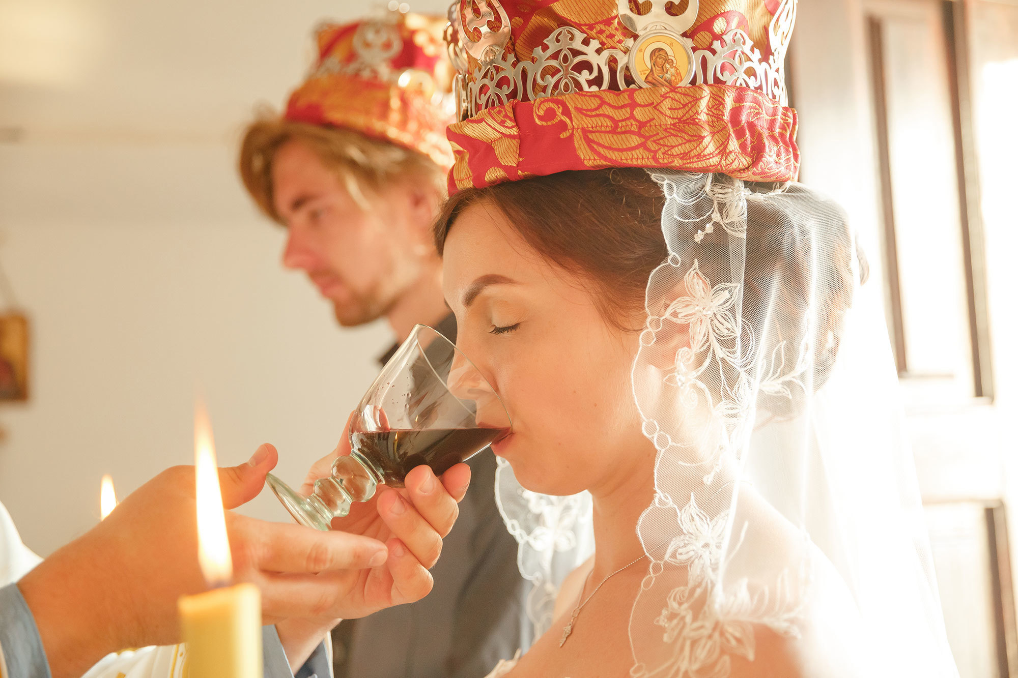 Wedding in ortodox church in Montenegro