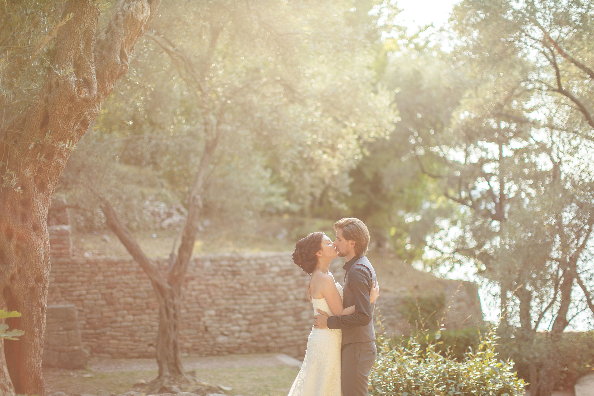 Montenegro park Milocer'de düğün