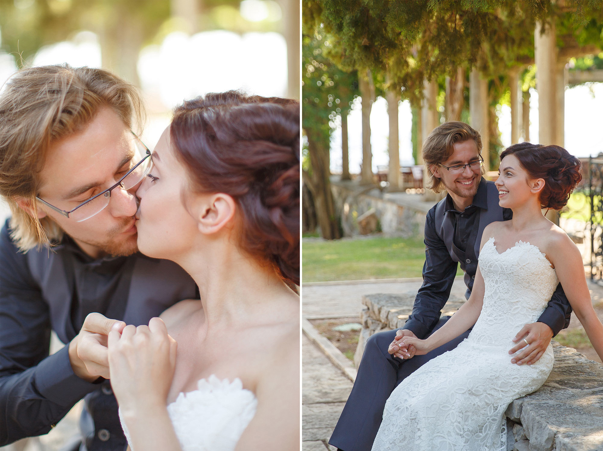 Montenegro park Milocer'de düğün