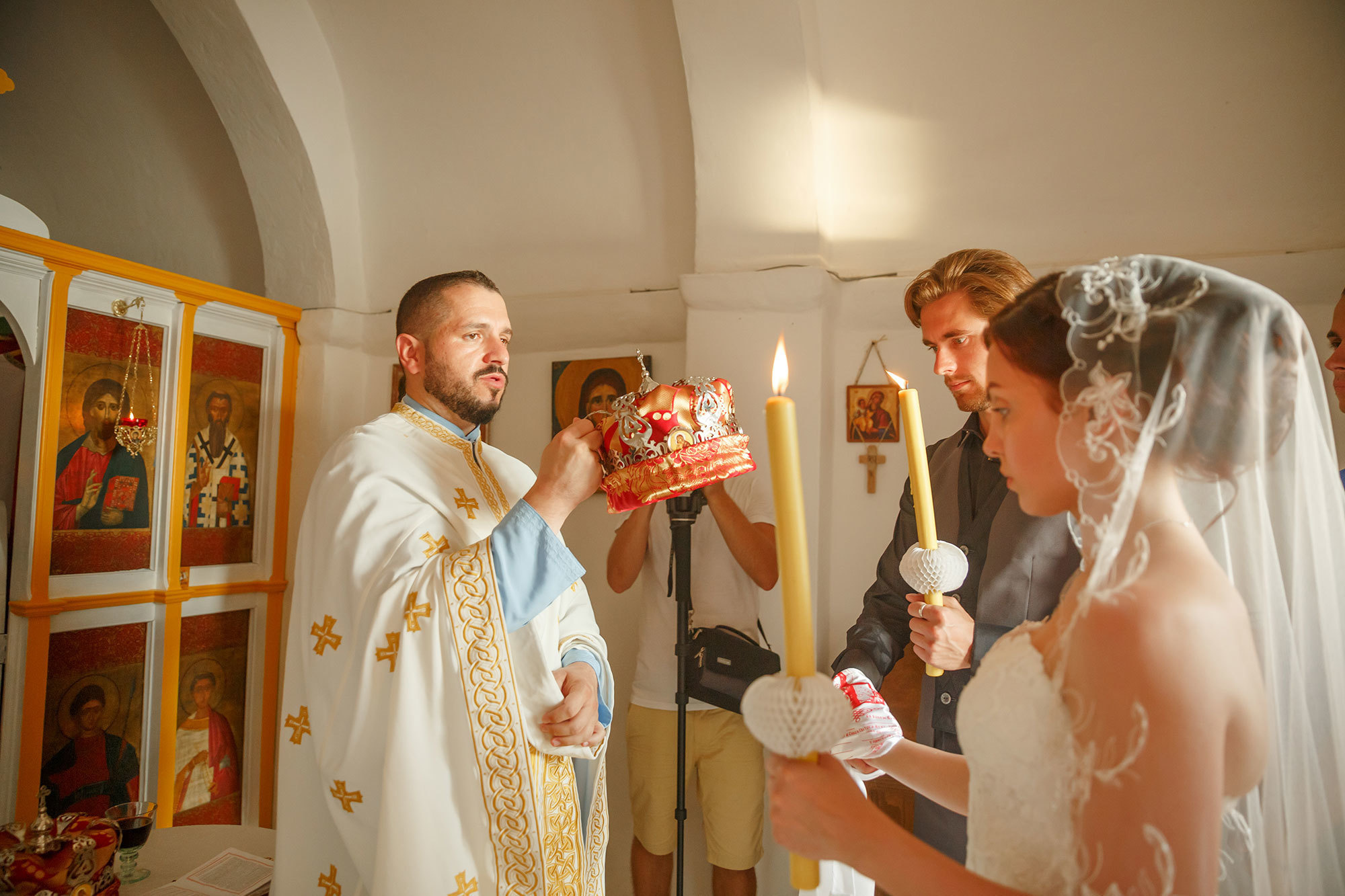 Wedding in ortodox church in Montenegro
