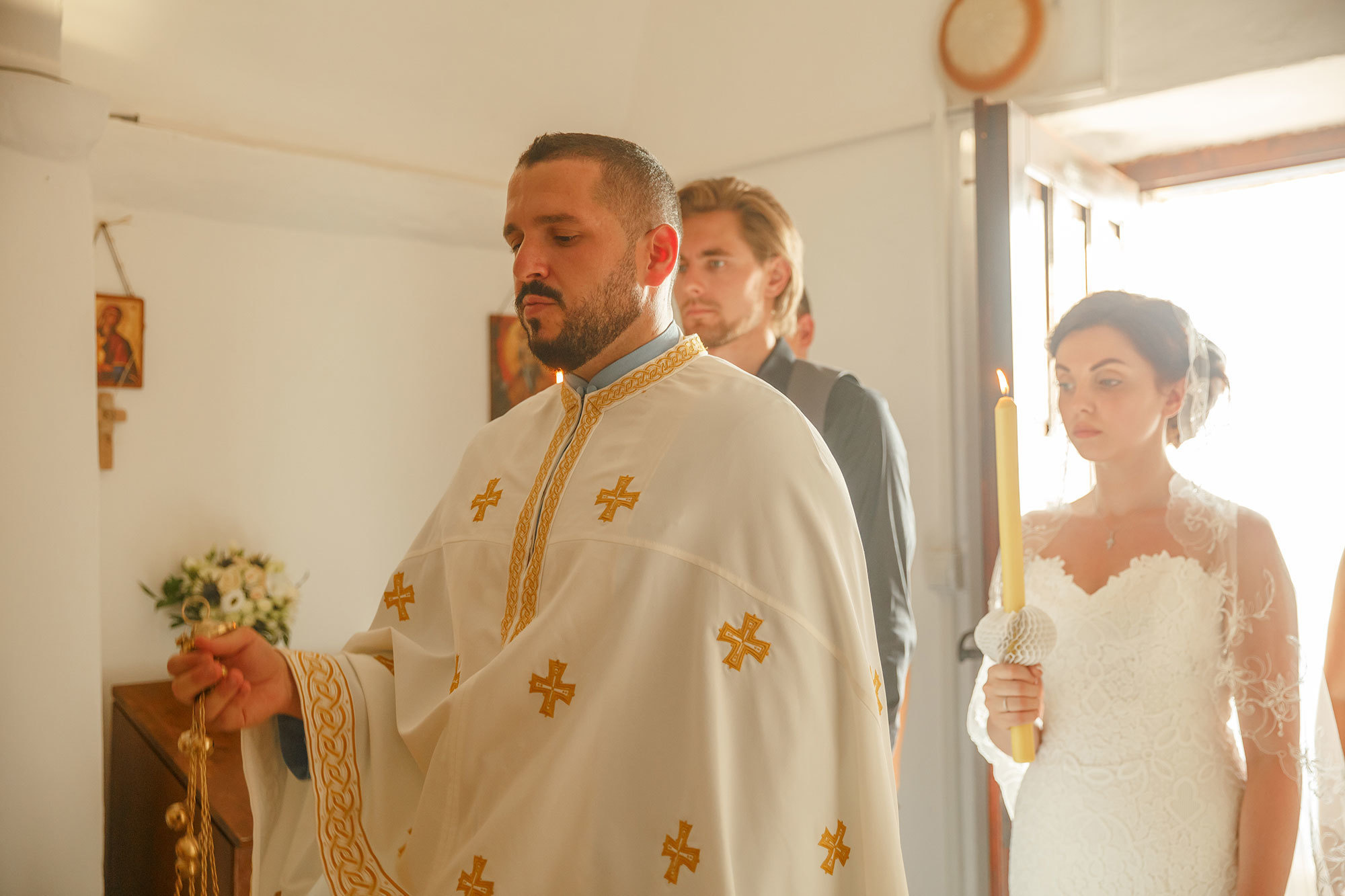 Wedding in ortodox church in Montenegro