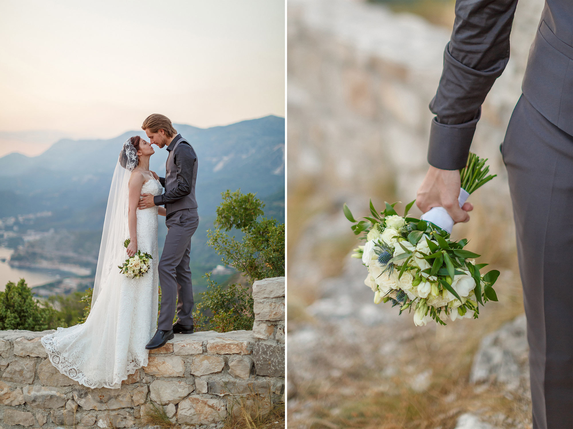 Montenegro park Milocer'de düğün