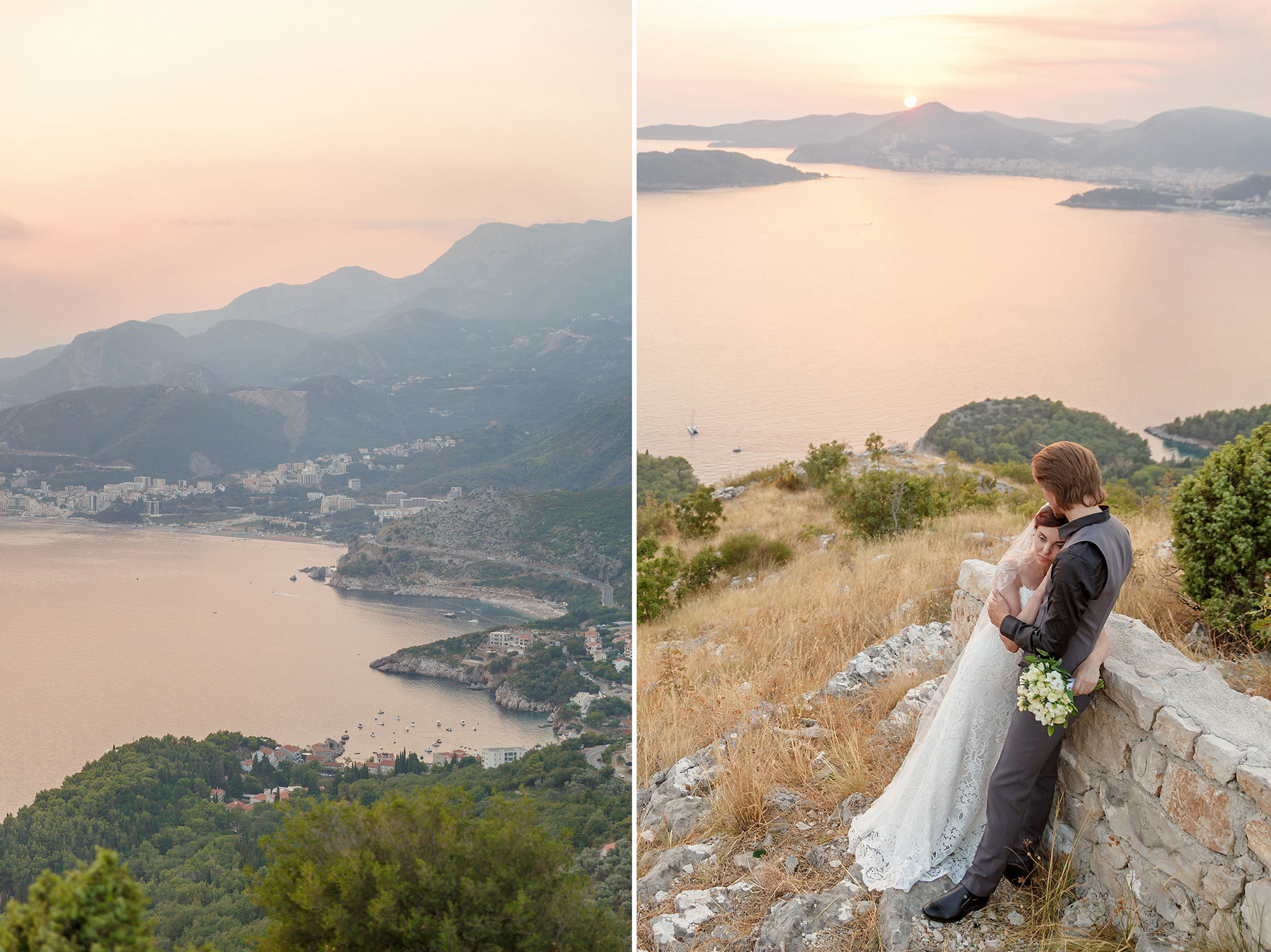 Montenegro park Milocer'de düğün