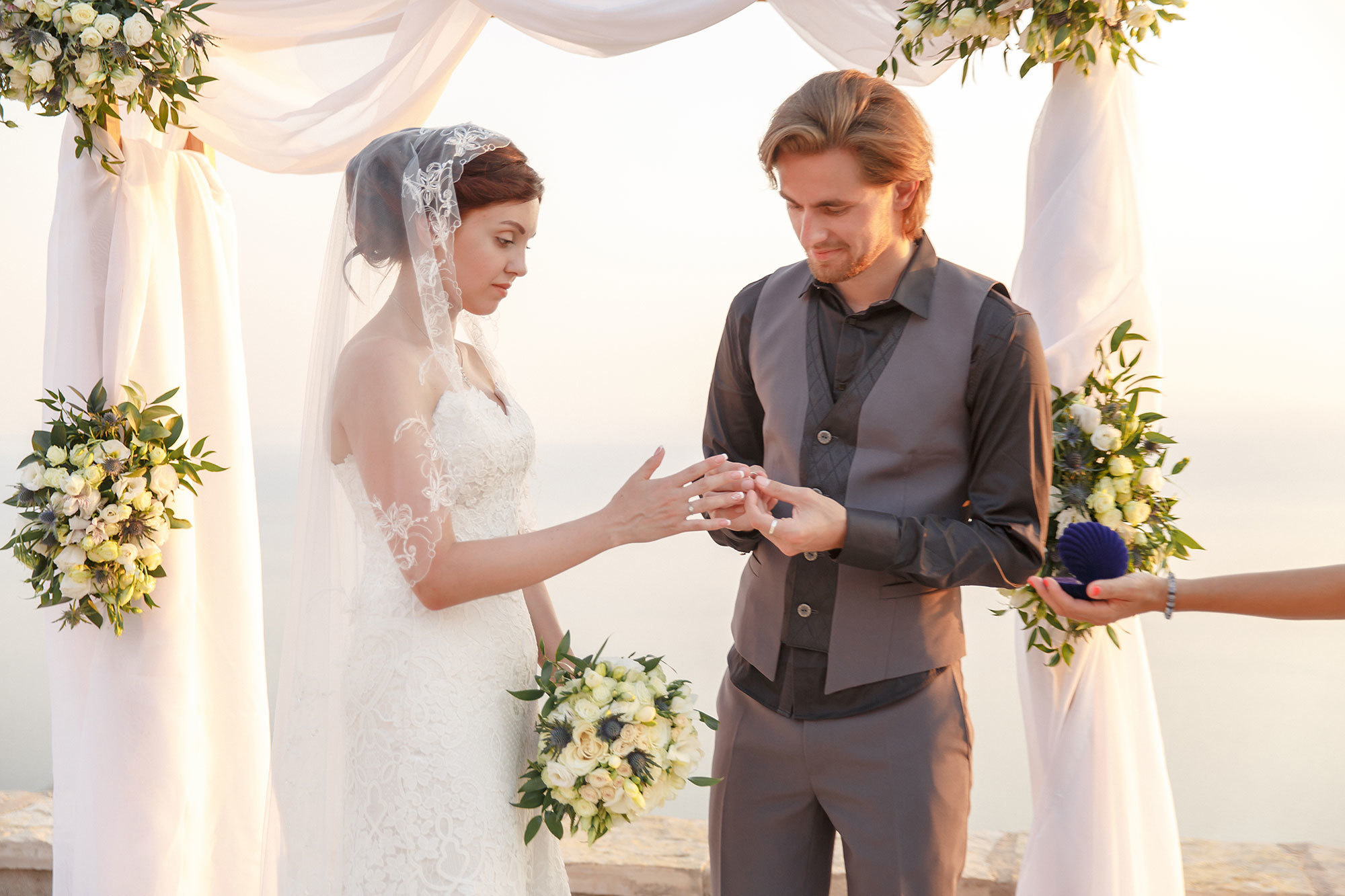 Montenegro park Milocer'de düğün