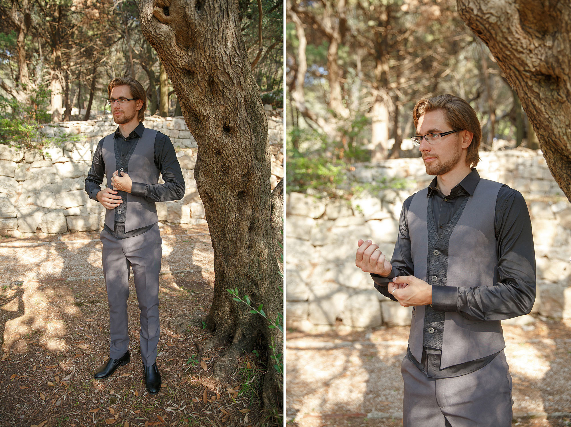 Montenegro park Milocer'de düğün