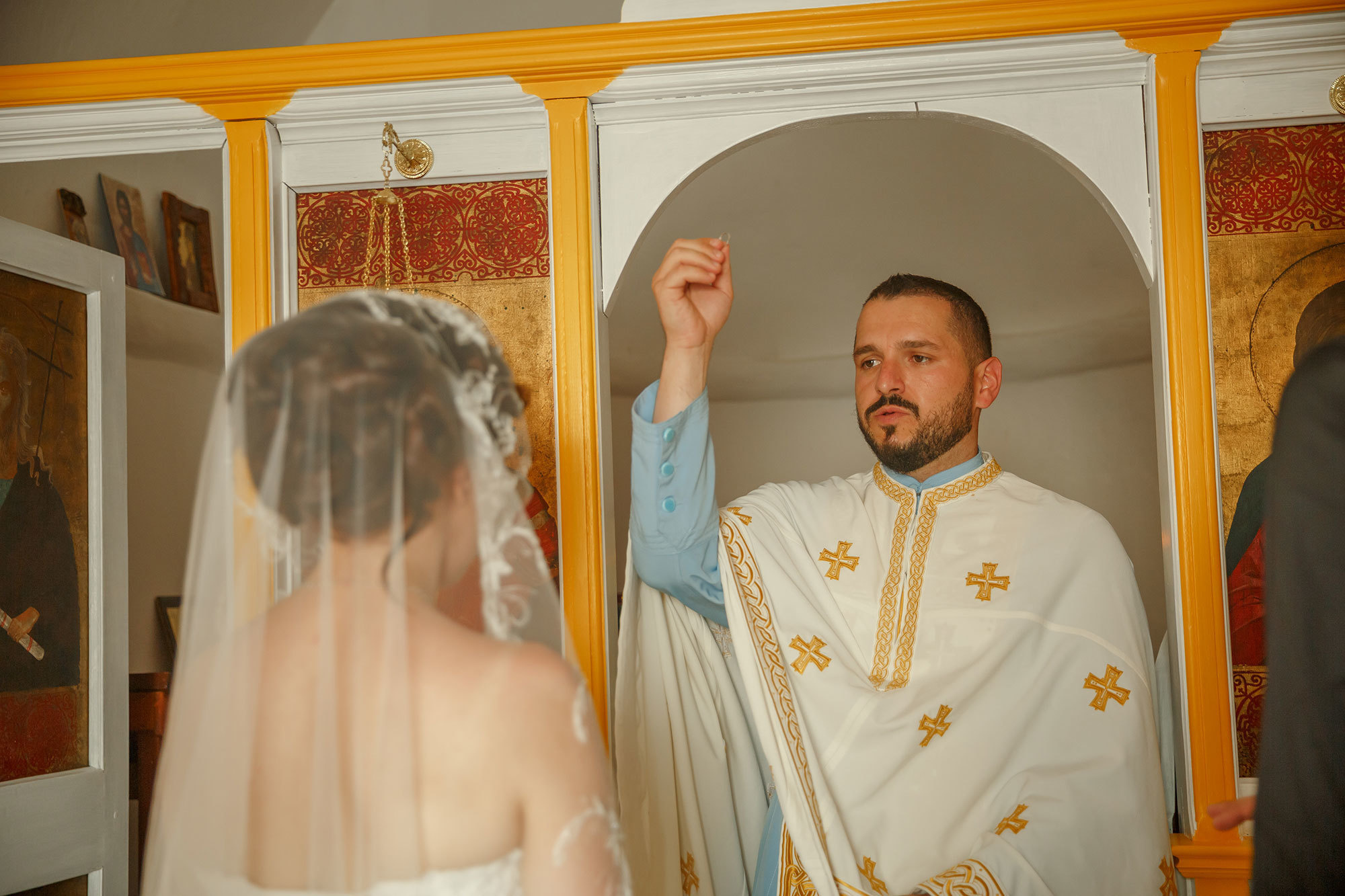 Wedding in ortodox church in Montenegro