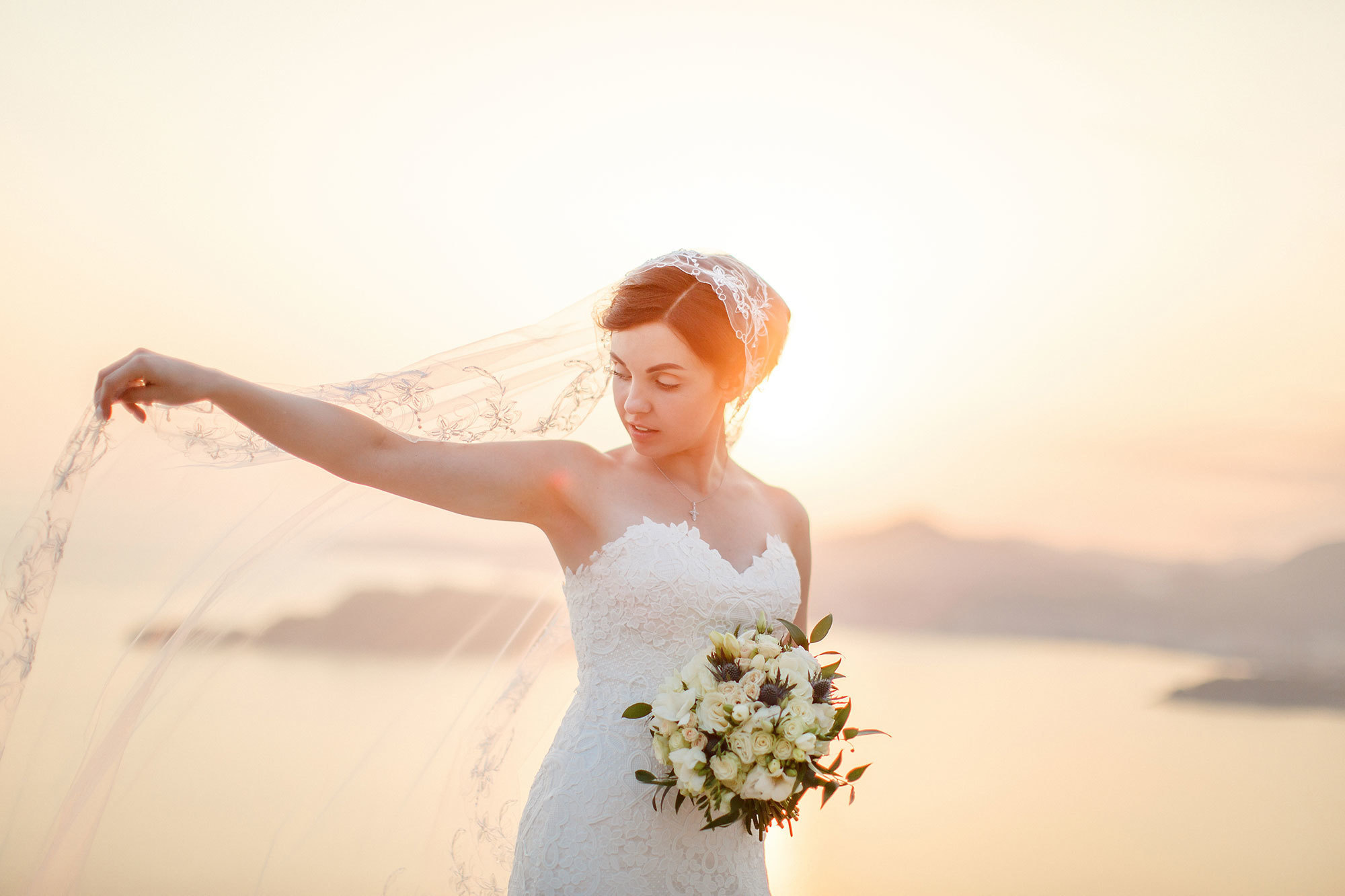 Montenegro park Milocer'de düğün