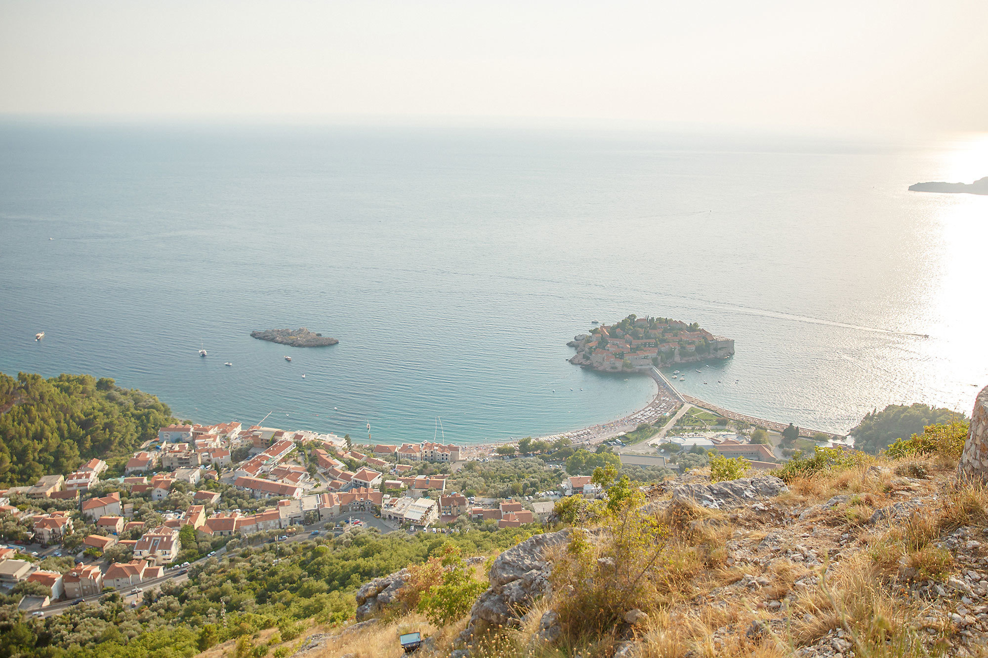 Montenegro park Milocer'de düğün