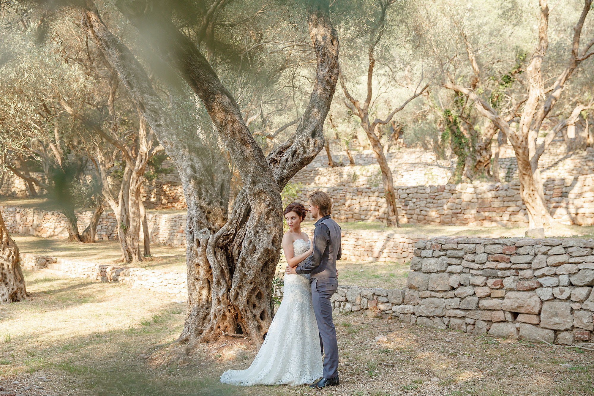 Montenegro park Milocer'de düğün