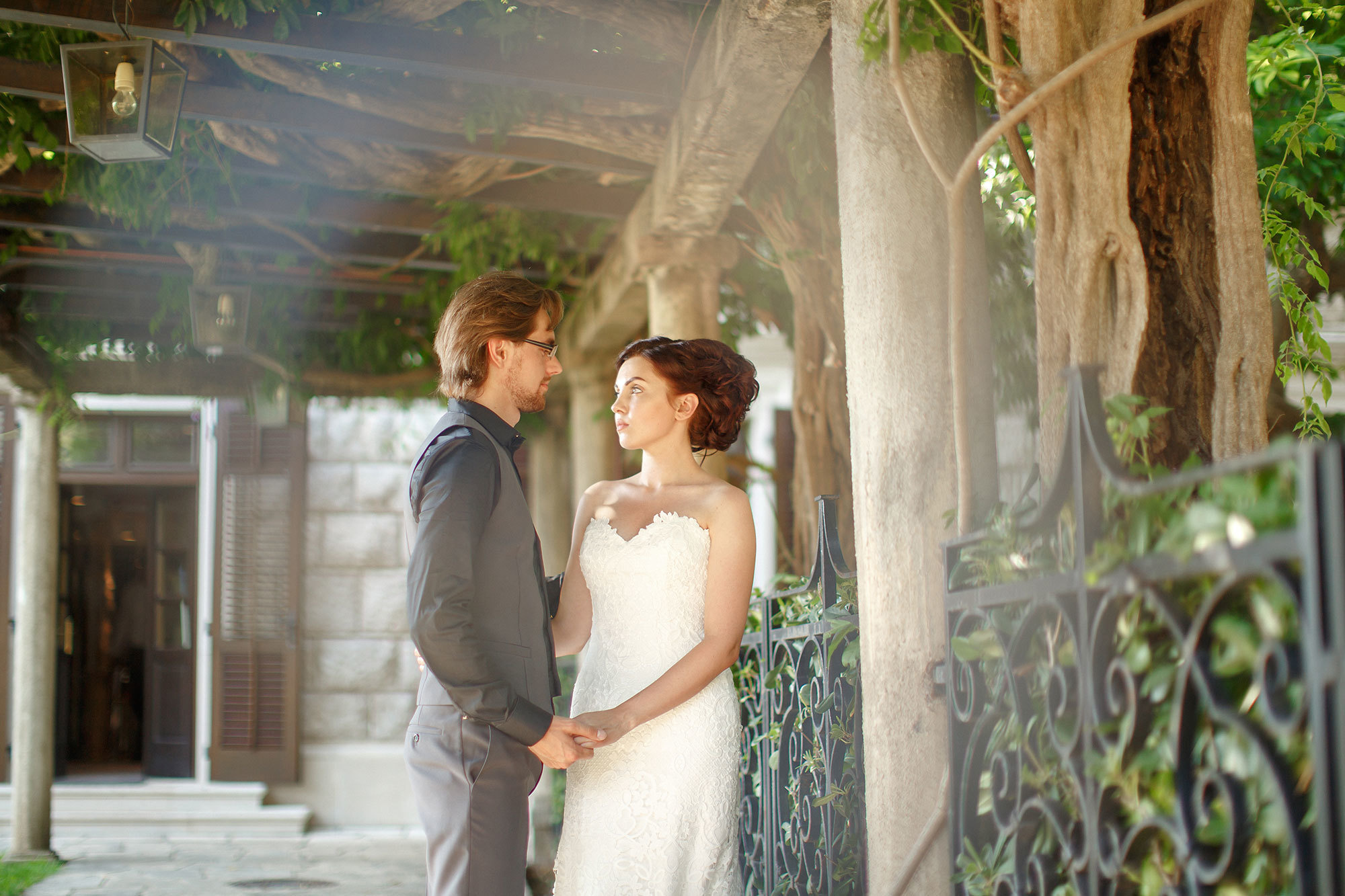 Montenegro park Milocer'de düğün