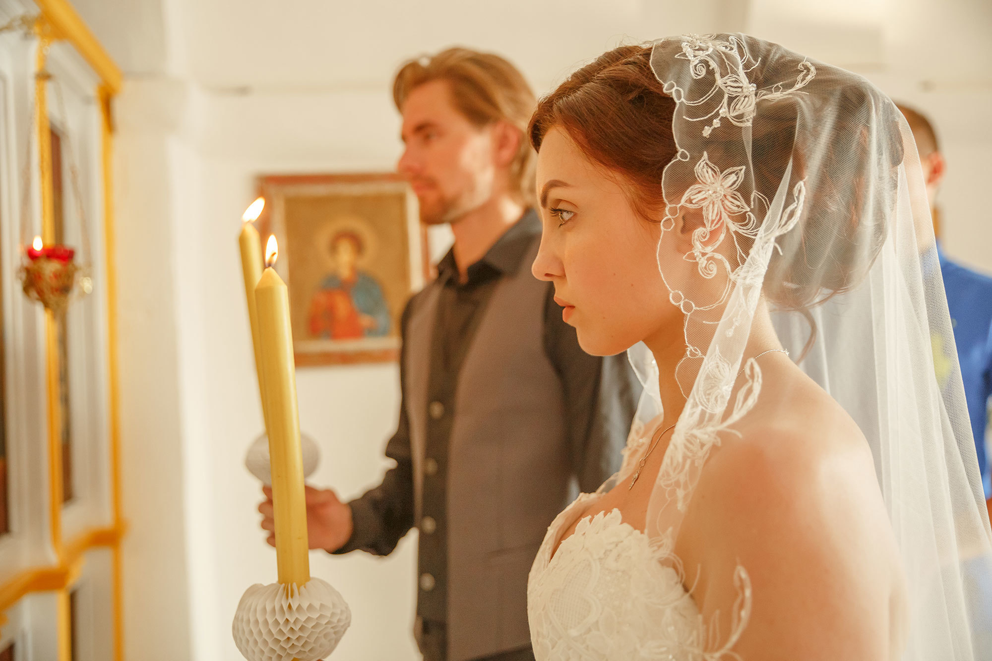 Wedding in ortodox church in Montenegro
