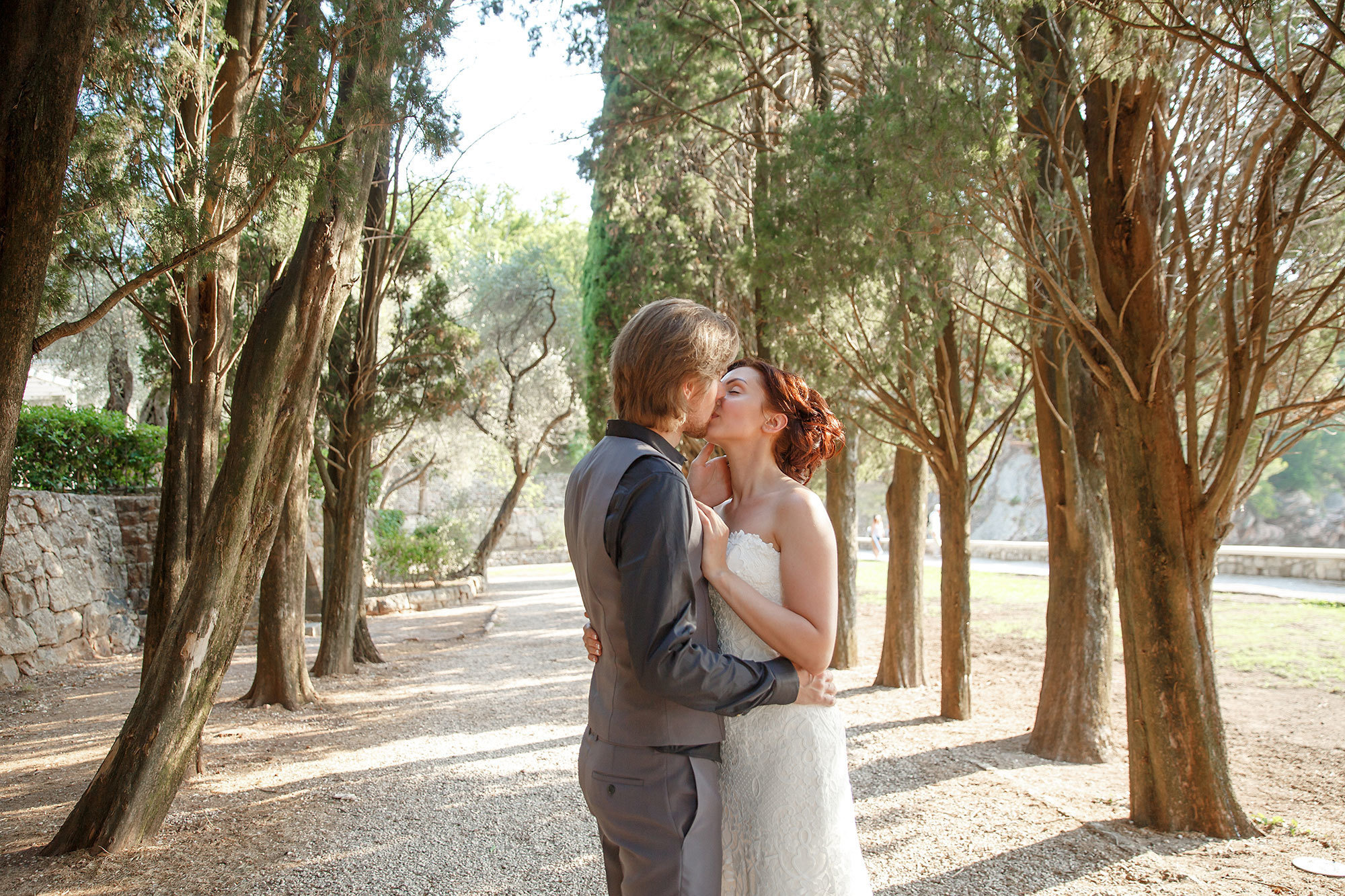 Montenegro park Milocer'de düğün