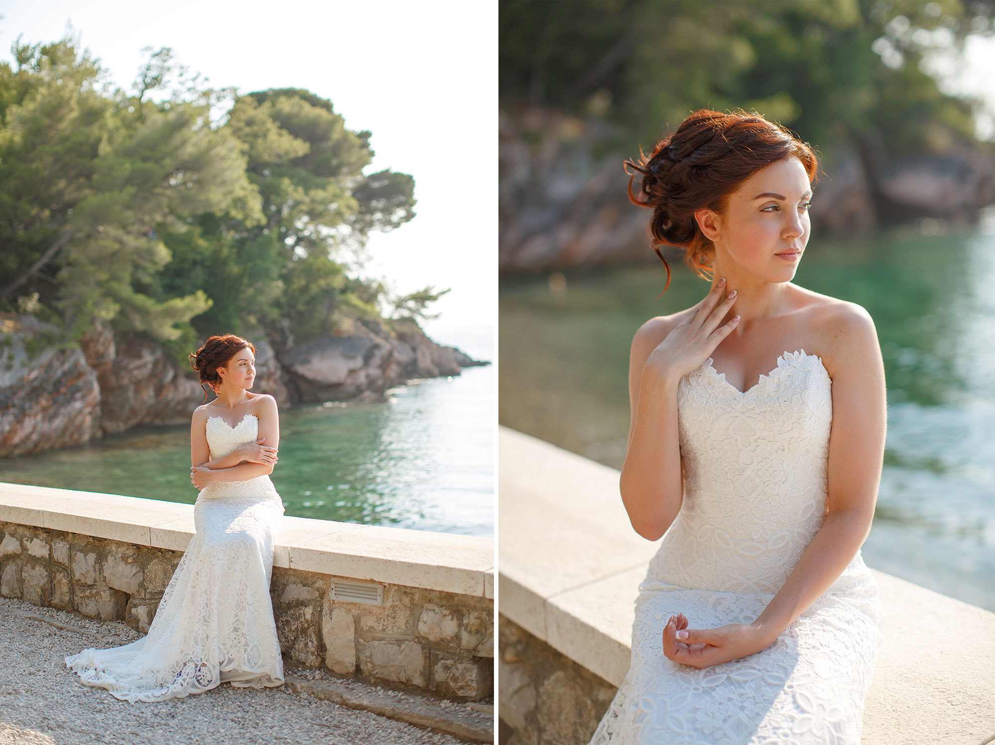 Montenegro park Milocer'de düğün