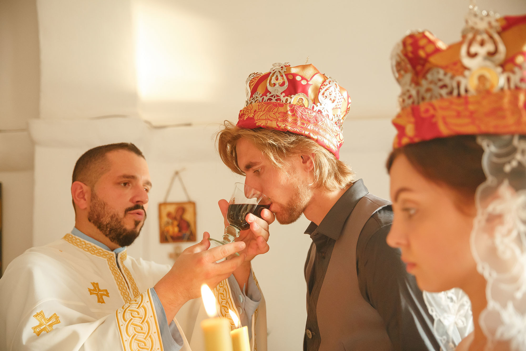 Wedding in ortodox church in Montenegro