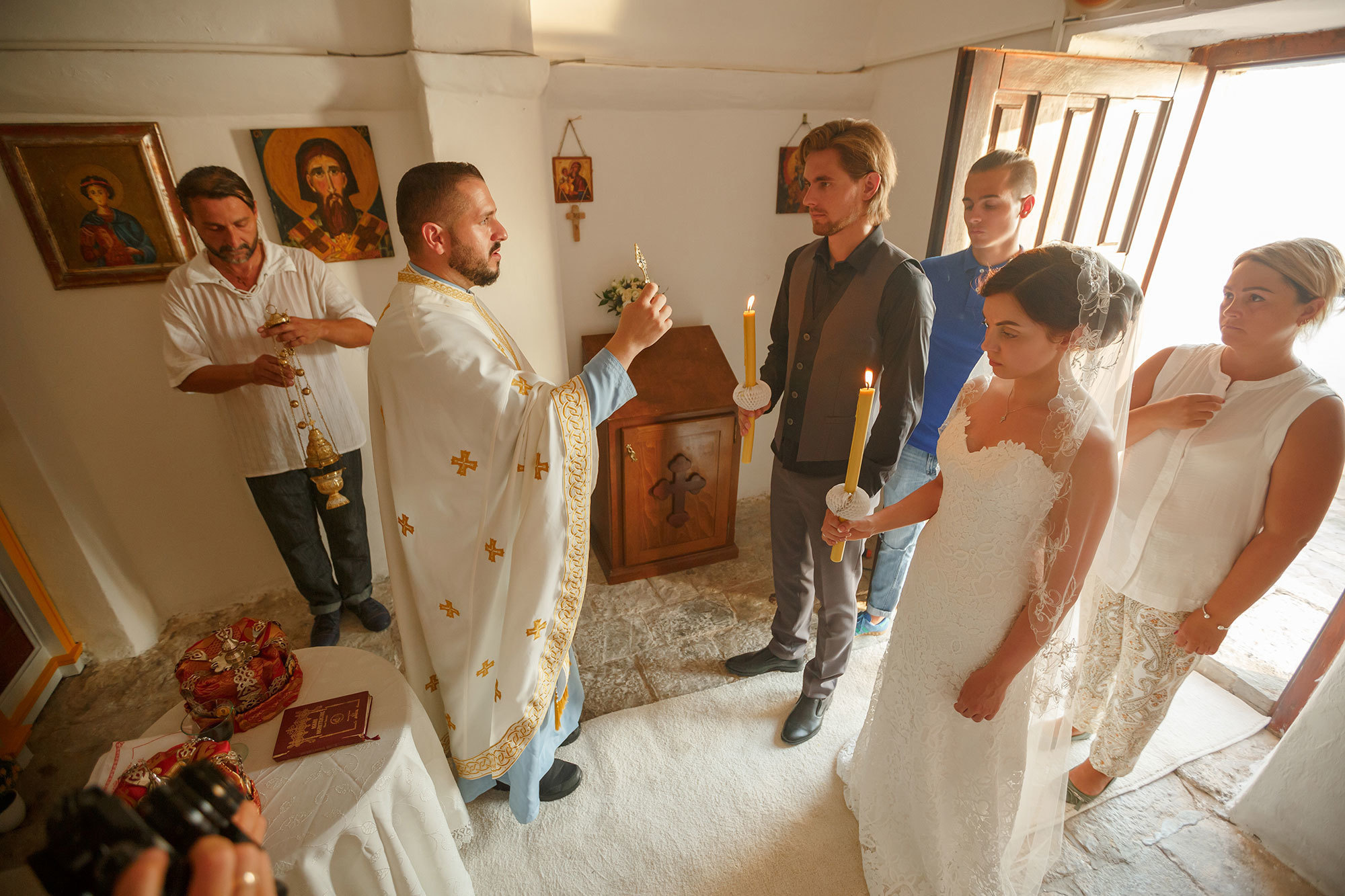 Wedding in ortodox church in Montenegro