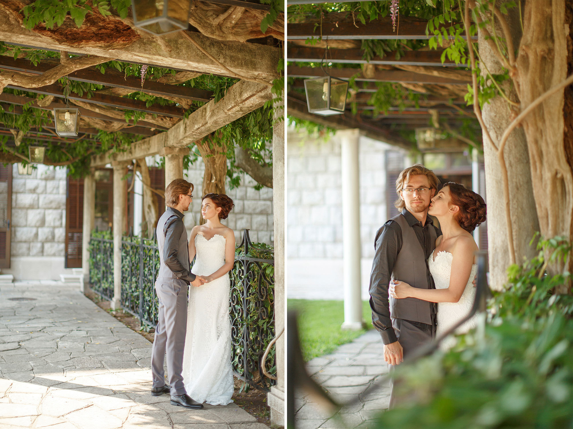 Montenegro park Milocer'de düğün