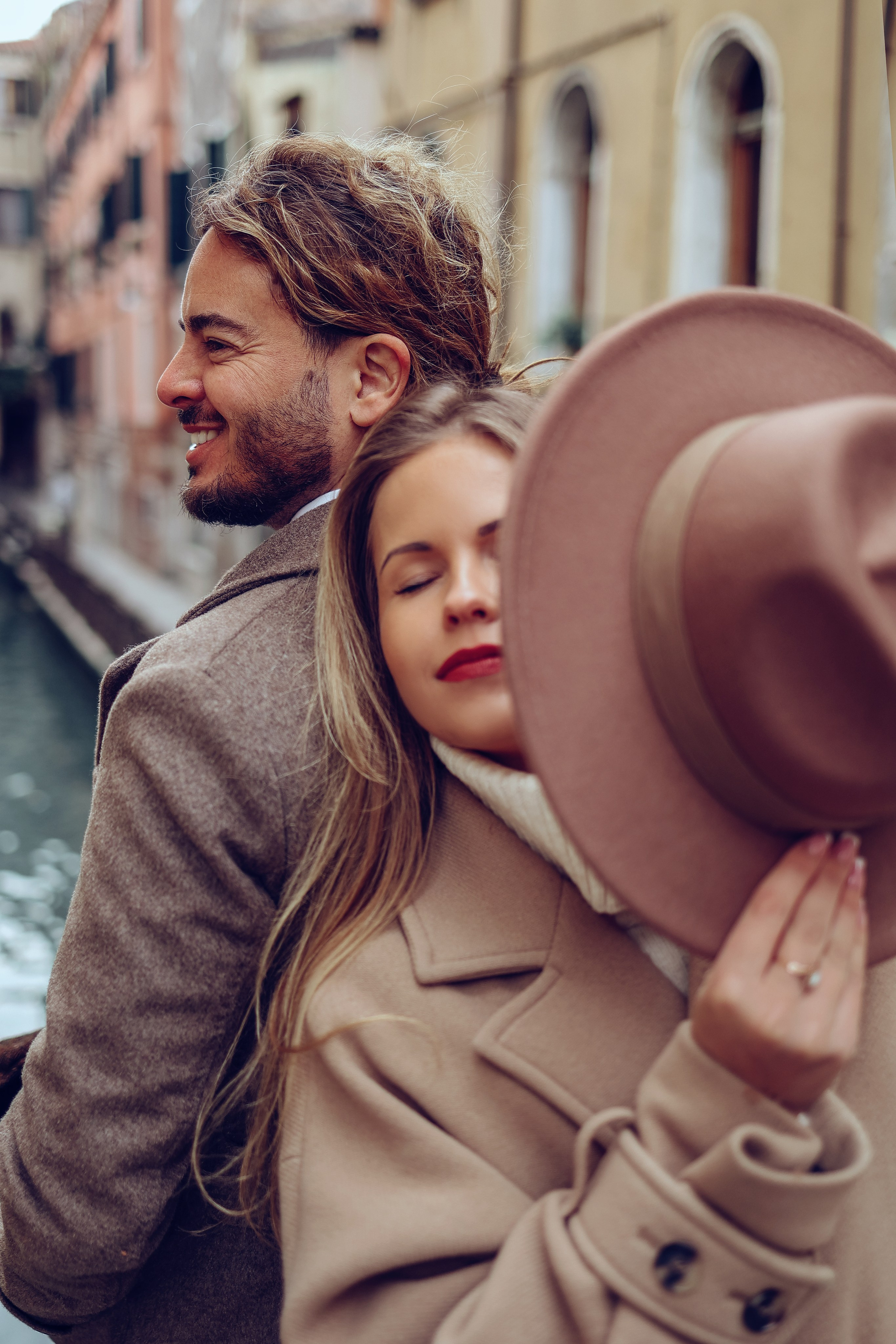 Winter photo shoot in Venice. Photographer in Venice, Viktoria Antonova