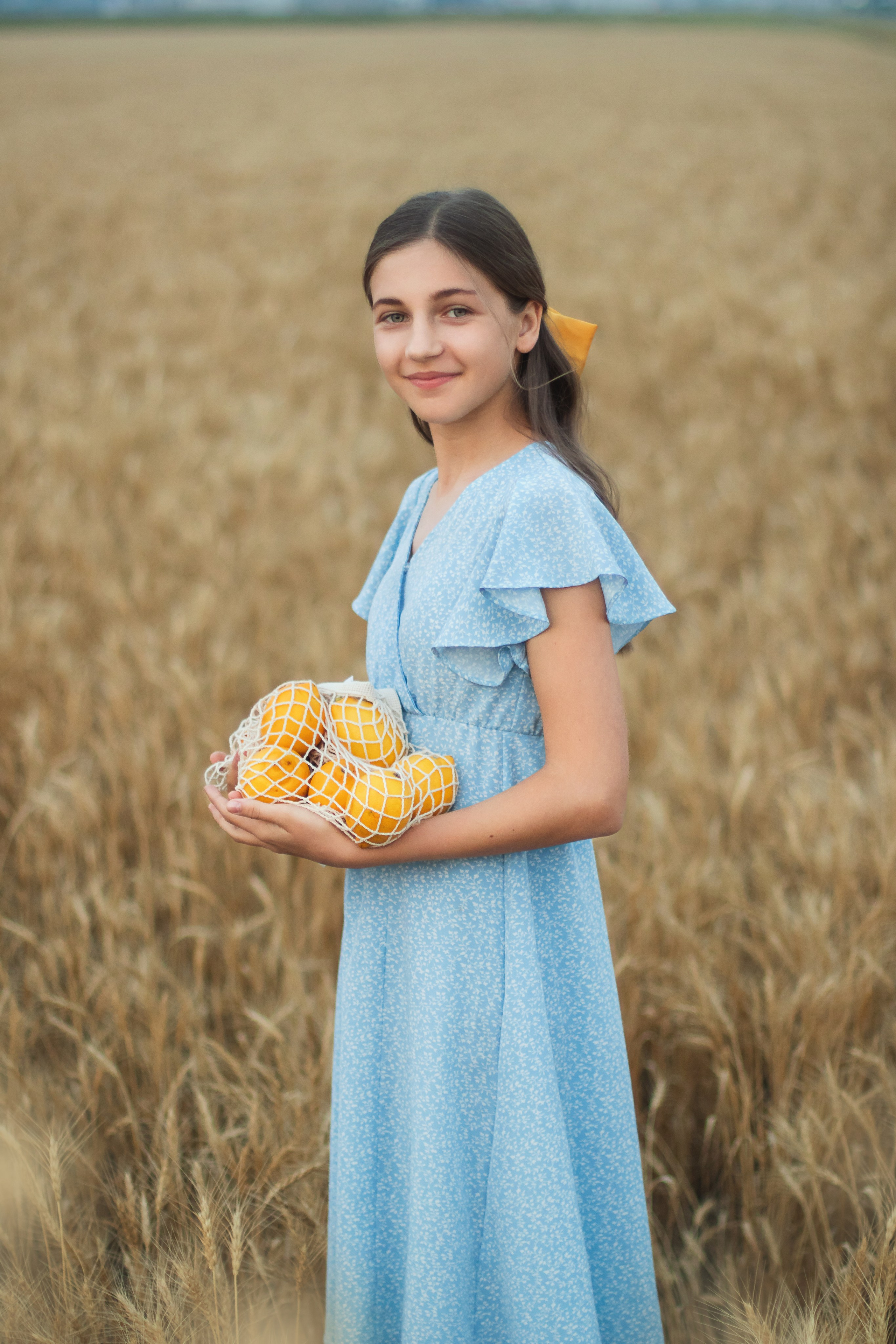 In the Wheat. Photographer Yana Galetskaya in Grand Prairie