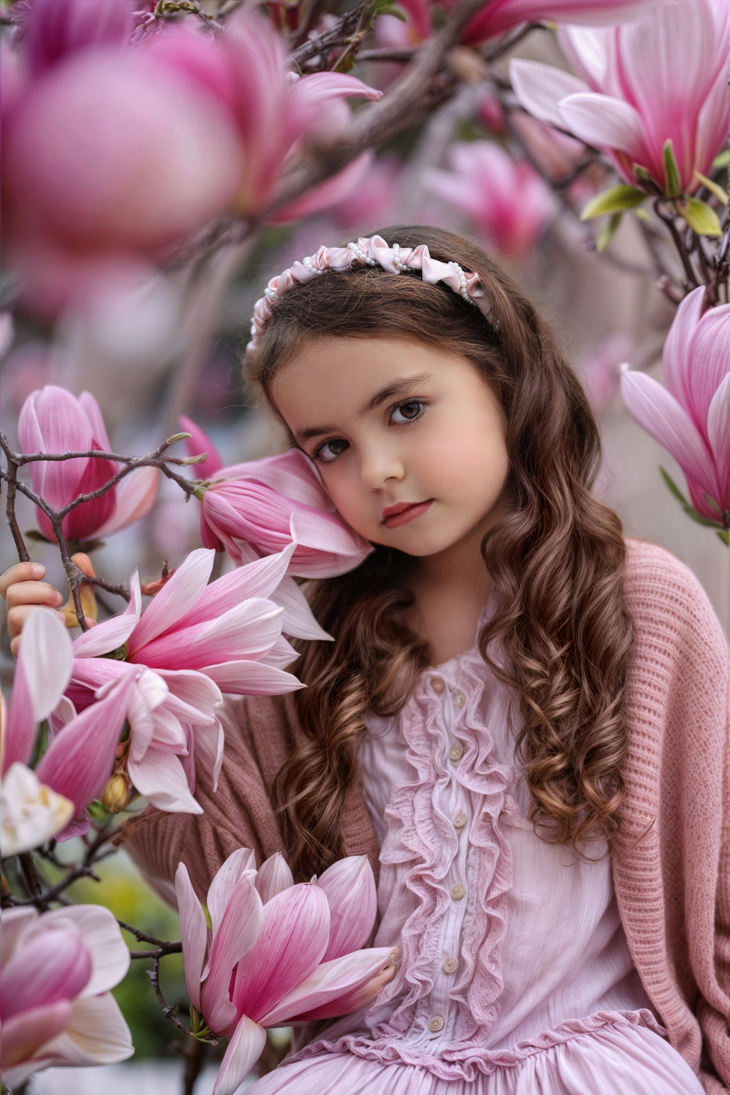 Photoshooting in magnolia. Photographer in Turkey, Antalya, Kemer, Belek, Side, Kas, Fethiye