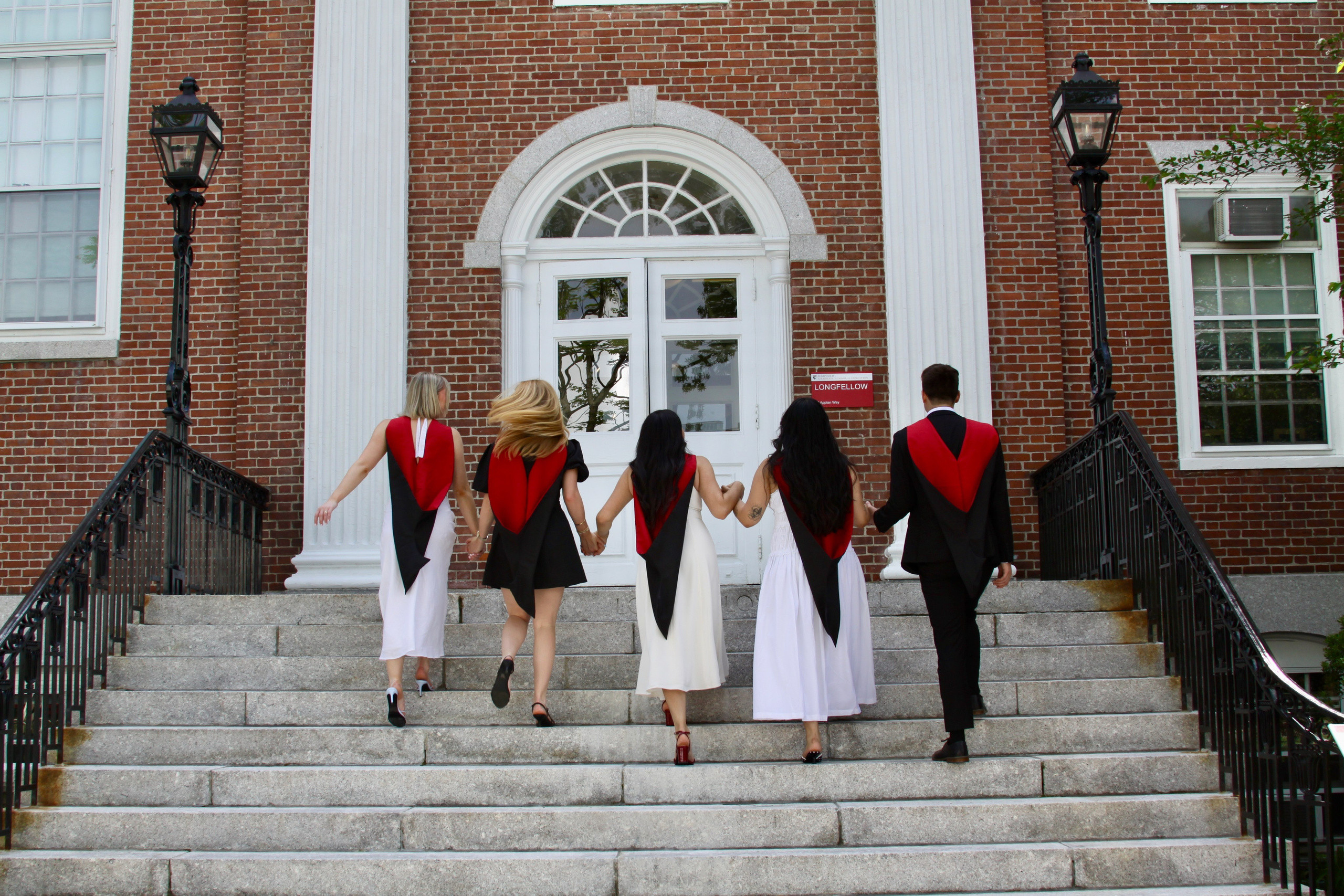 Masters graduation with Talia (group shoot). Kelly Sang, graduation and portrait photographer in Boston