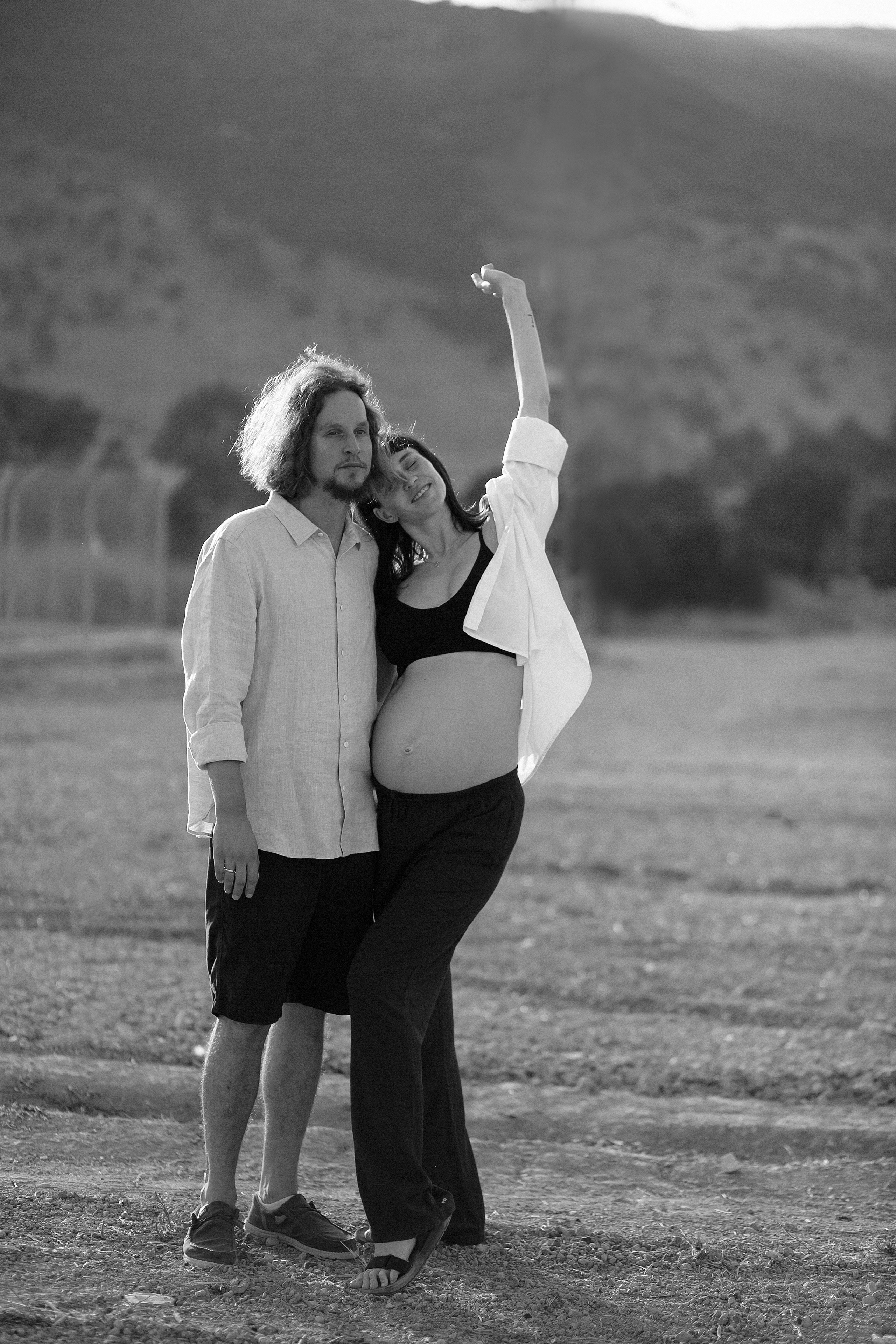 Kiryat Tivon field. Family photographer in Israel