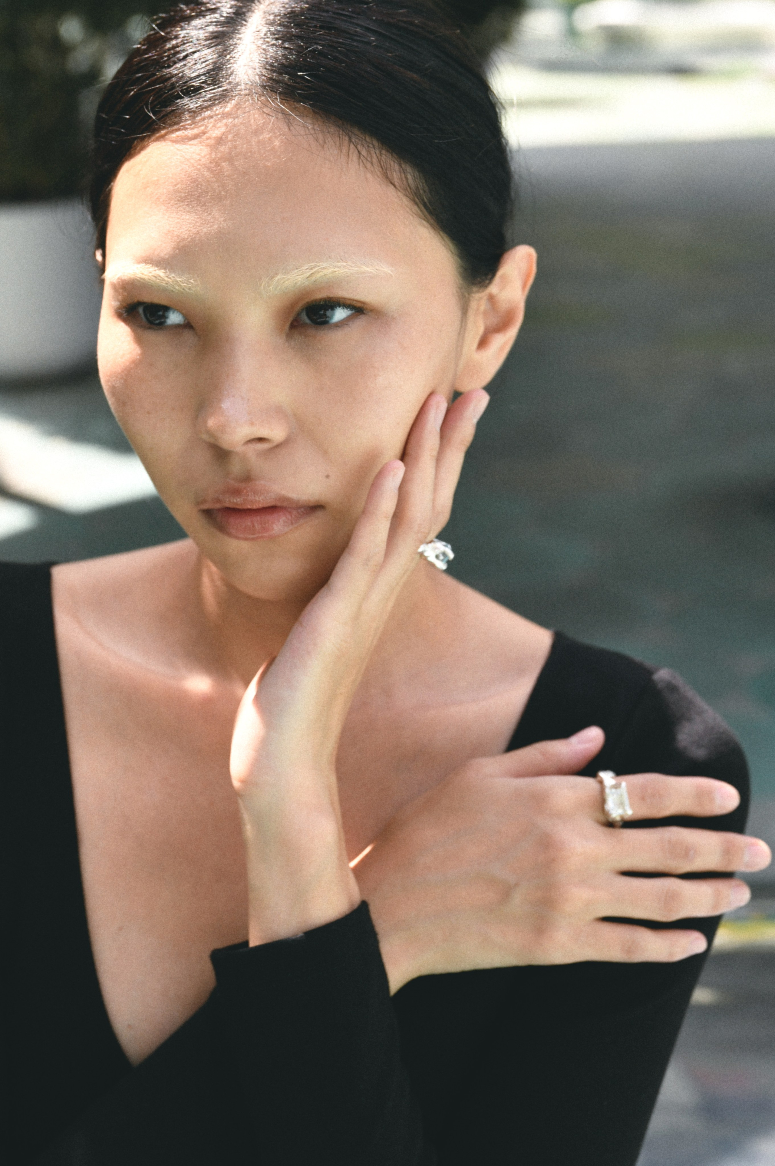 Street for Wiktoria Tao jewelry. Stylist