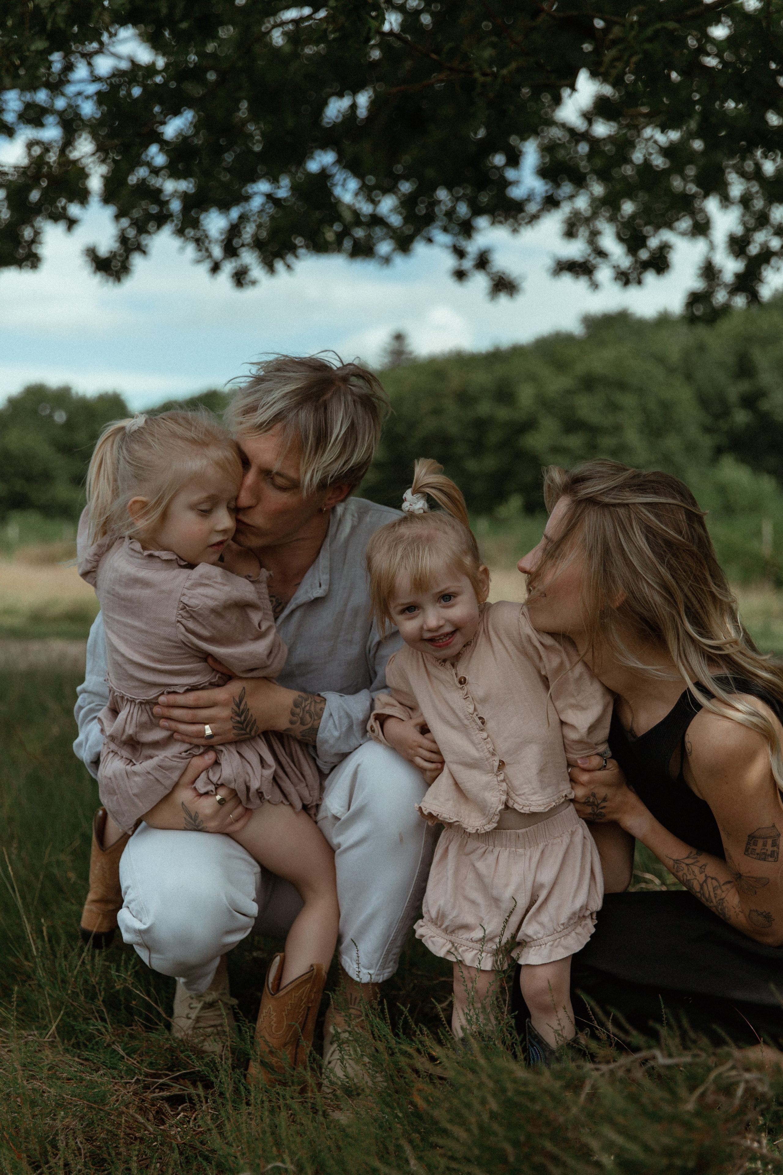 Family hugs. True self