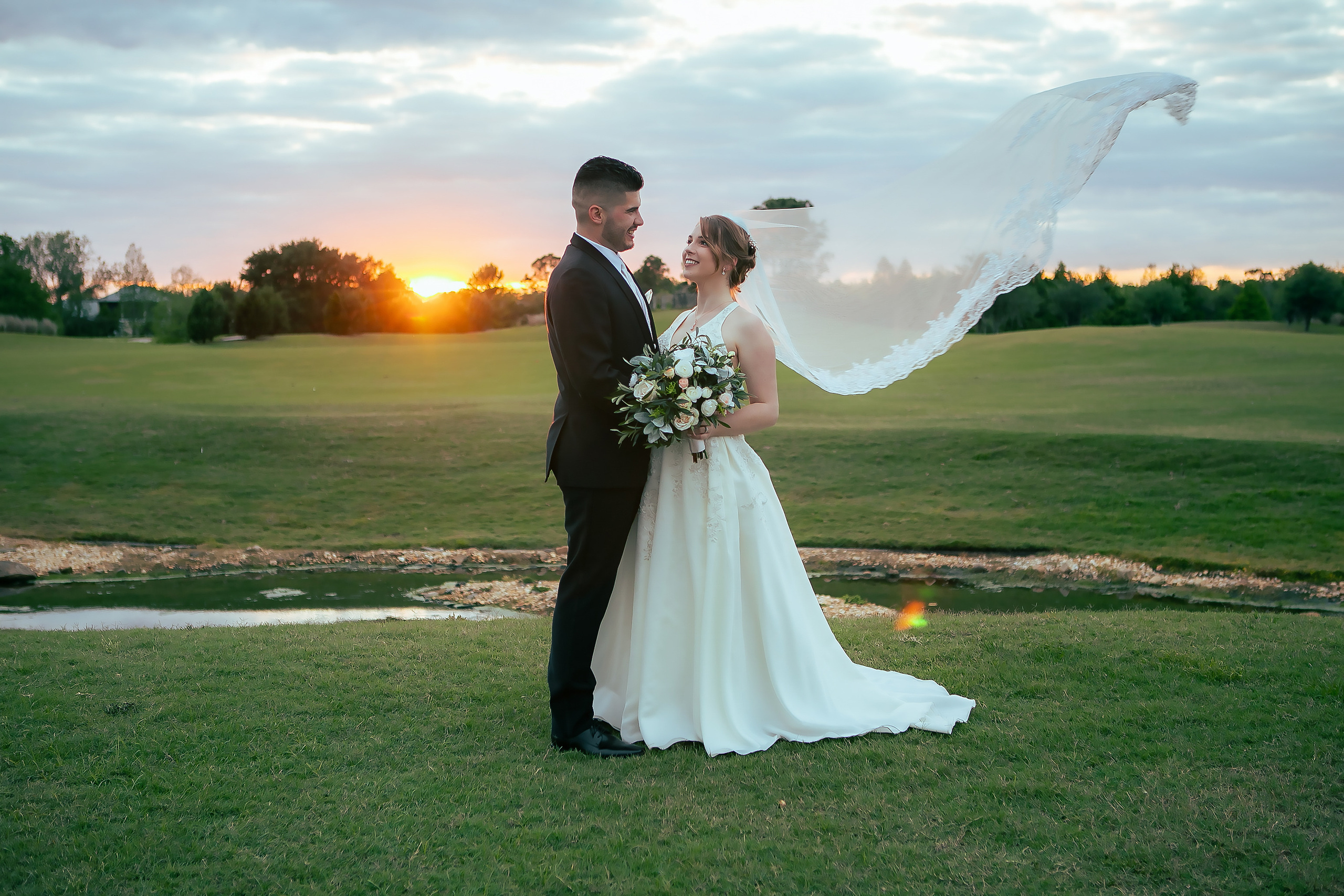 Wedding in the Royal St. Cloud Golf Links genuine moments. Lana Photography — Wedding & Family Photographer in Florida & Beyond