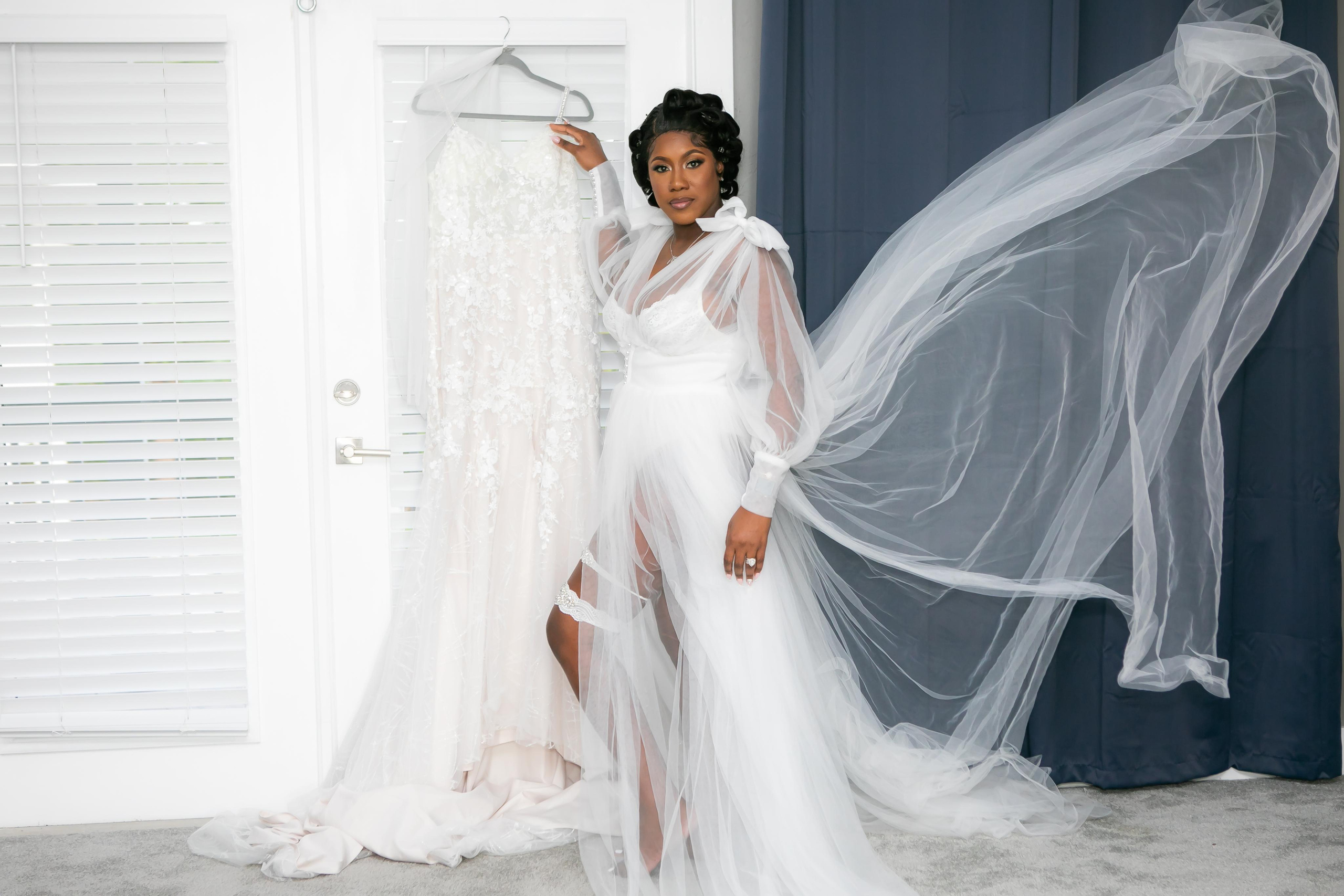 sensual bride photo session