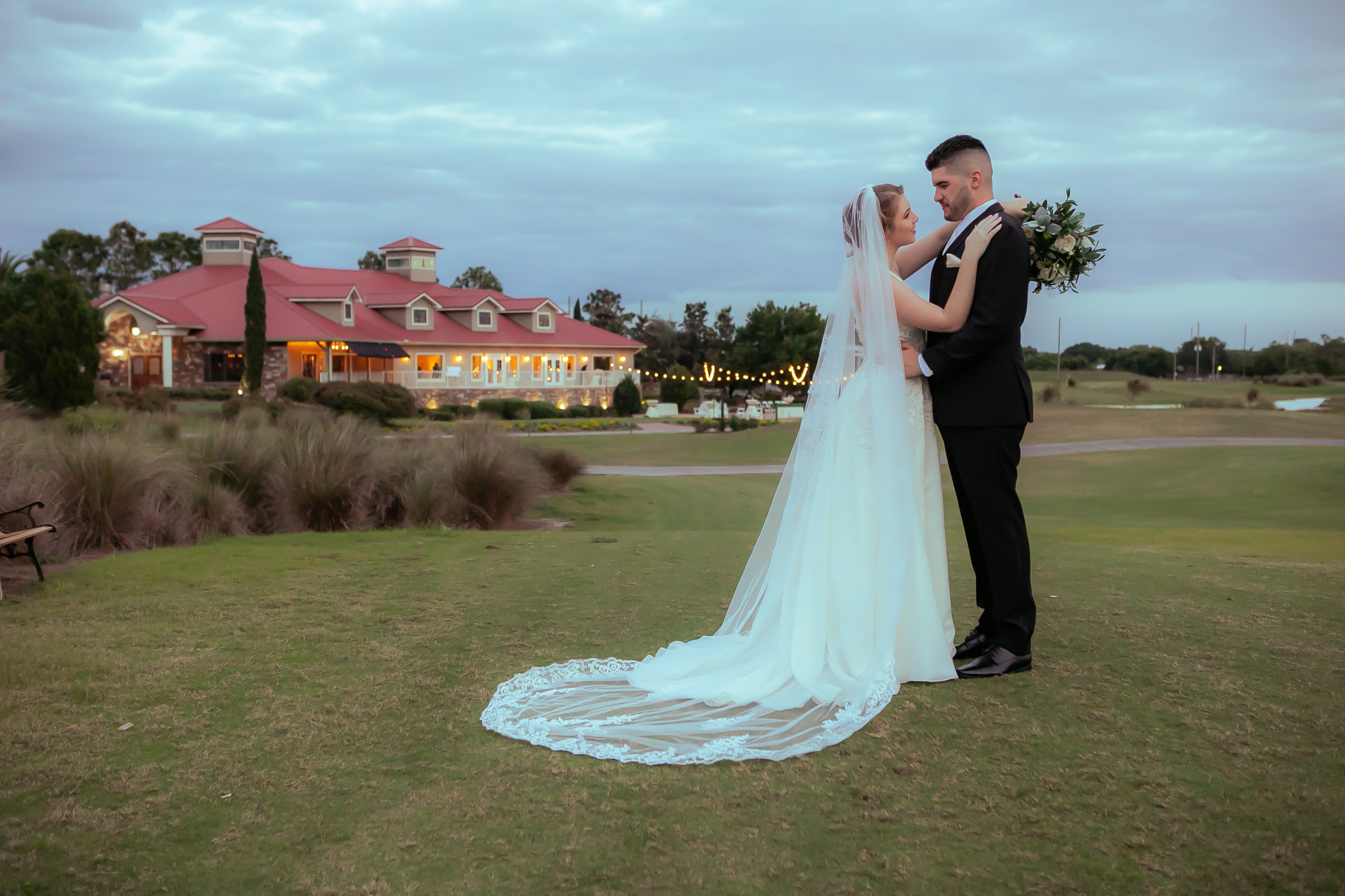 Wedding in the Royal St. Cloud Golf Links genuine moments. Lana Photography — Wedding & Family Photographer in Florida & Beyond