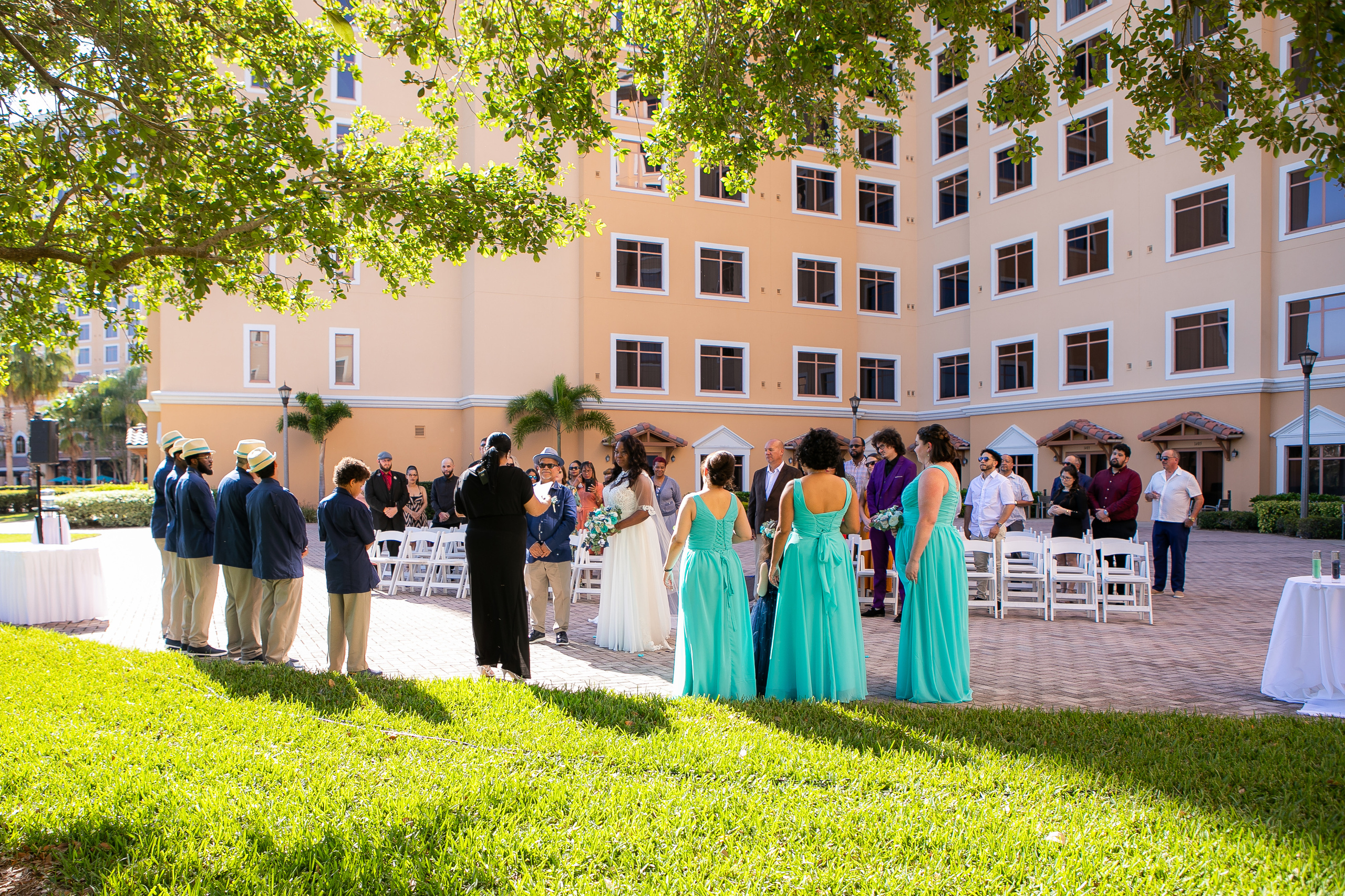  outdoor wedding ceremony ,Rosen Shingle creekth